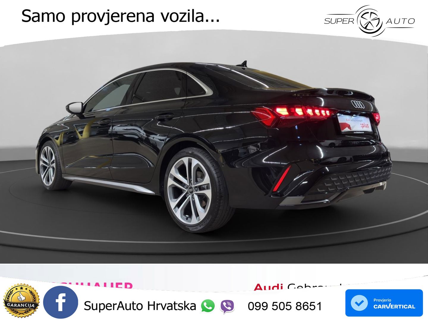 Audi A3 Limuzina 40 TFSI (204 KS) quattro S tronic S line LED+GR SJED+ACC