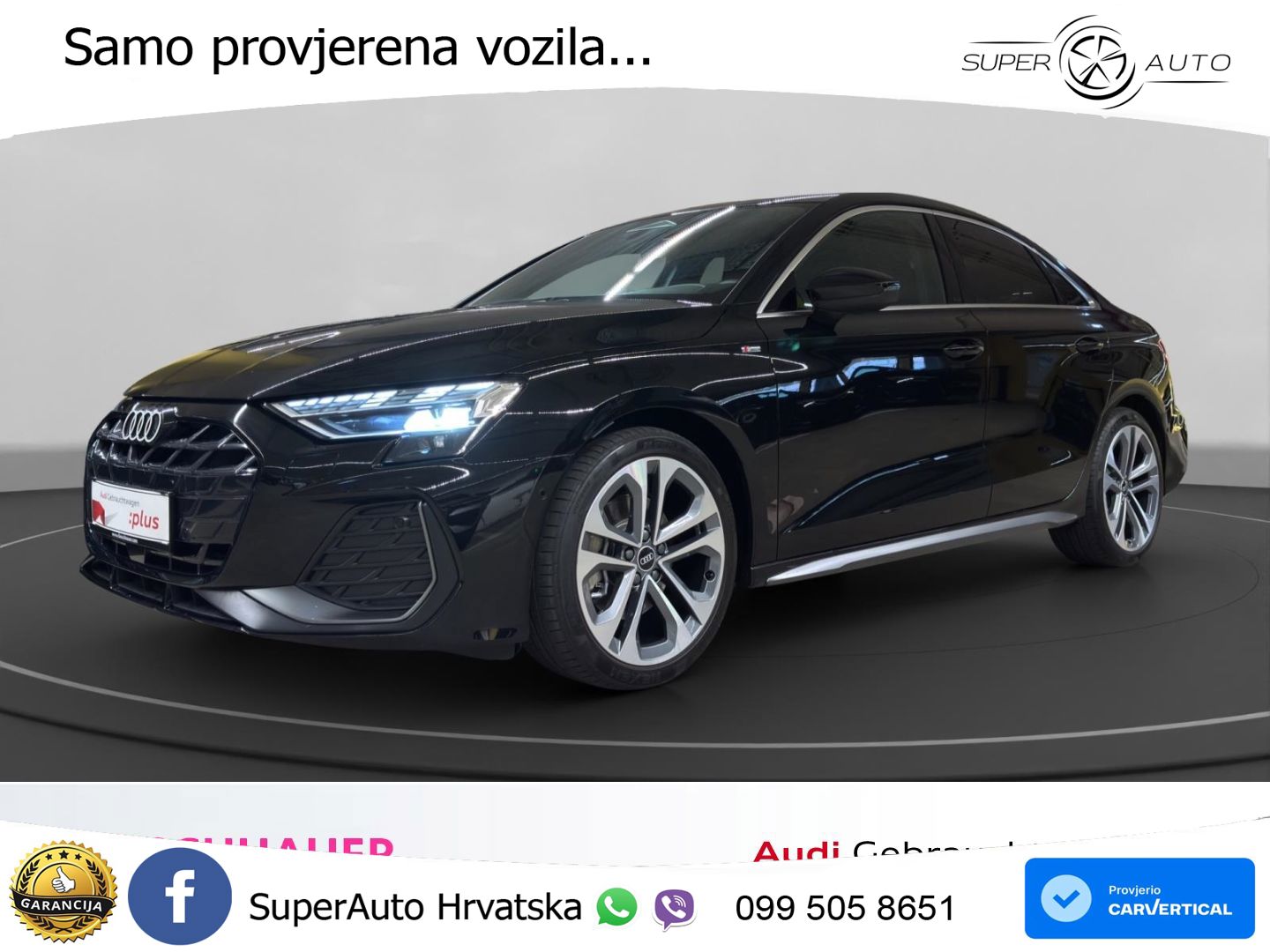 Audi A3 Limuzina 40 TFSI (204 KS) quattro S tronic S line LED+GR SJED+ACC