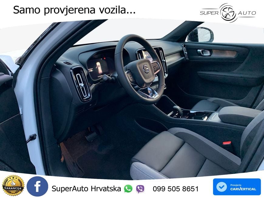 Volvo XC40 Recharge 82 kWh 252 KS Single Motor Extended Range LED+GR SJED+ACC