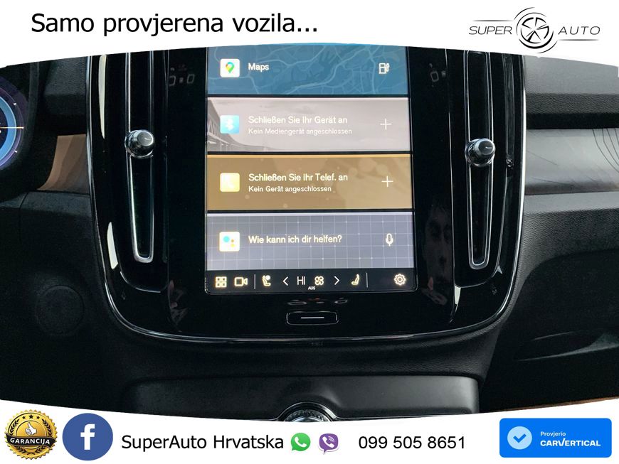 Volvo XC40 Recharge 82 kWh 252 KS Single Motor Extended Range LED+GR SJED+ACC