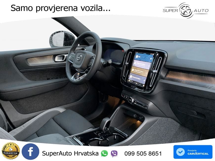 Volvo XC40 Recharge 82 kWh 252 KS Single Motor Extended Range LED+GR SJED+ACC