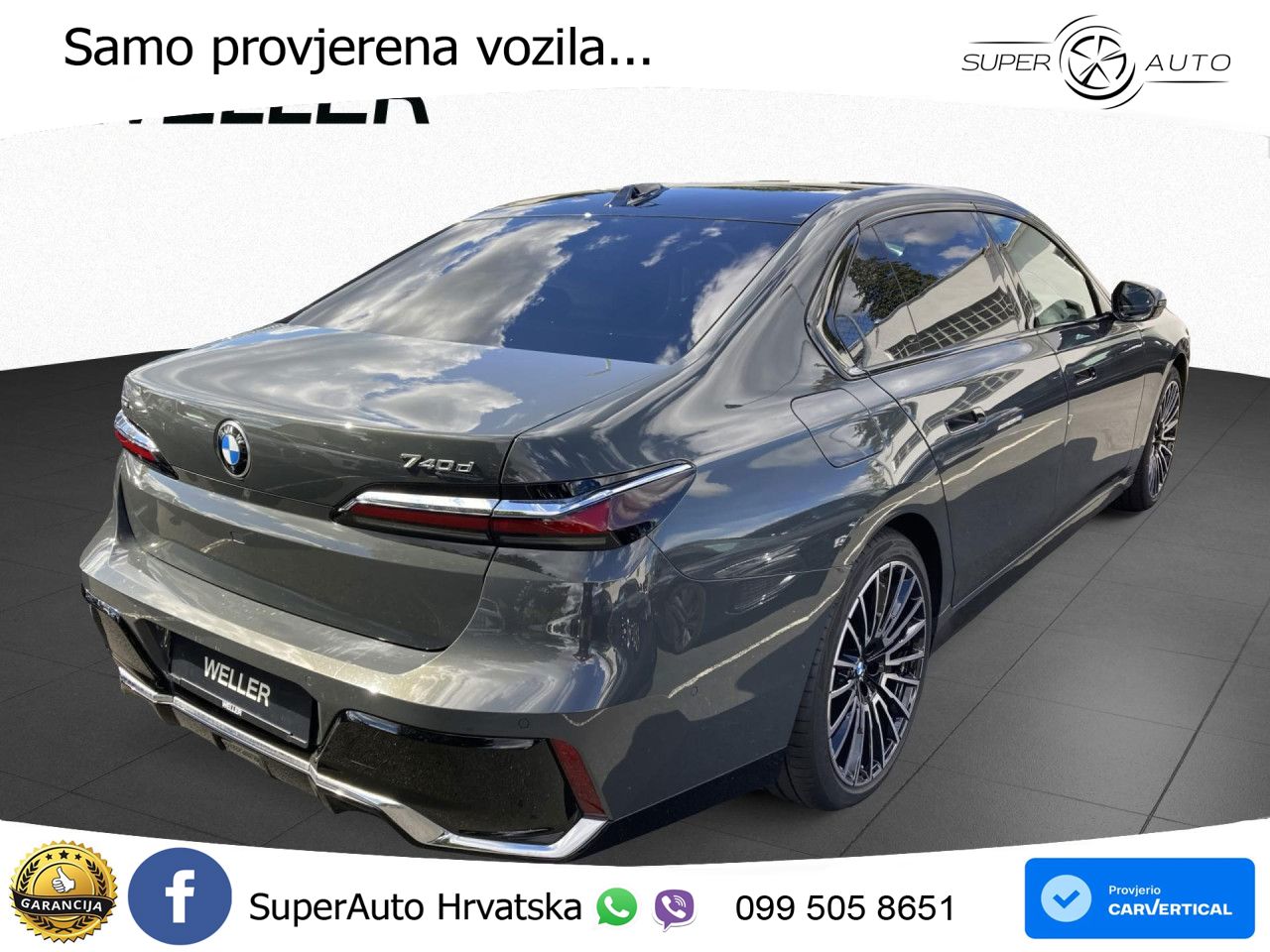 BMW 740d (299 KS) xDrive Steptronic M Sport ZRAČNI+ACC+GR SJED+KAM+PANO