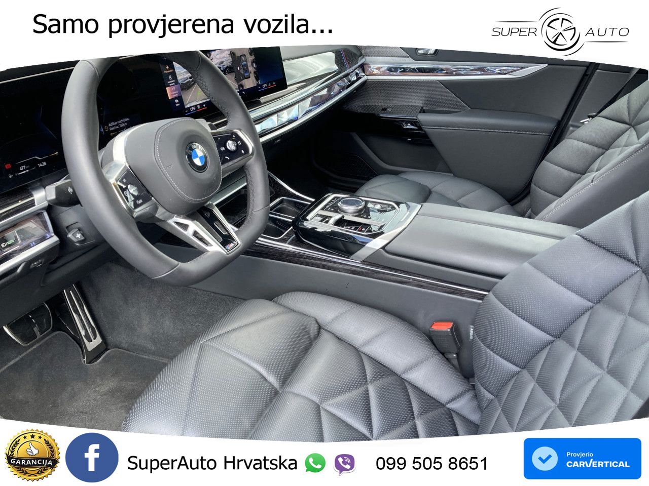 BMW 740d (299 KS) xDrive Steptronic M Sport ZRAČNI+ACC+GR SJED+KAM+PANO