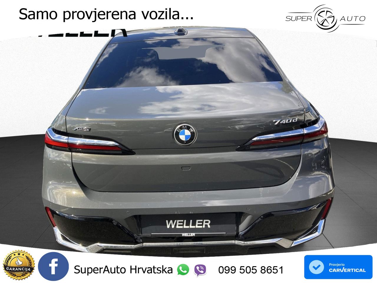 BMW 740d (299 KS) xDrive Steptronic M Sport ZRAČNI+ACC+GR SJED+KAM+PANO
