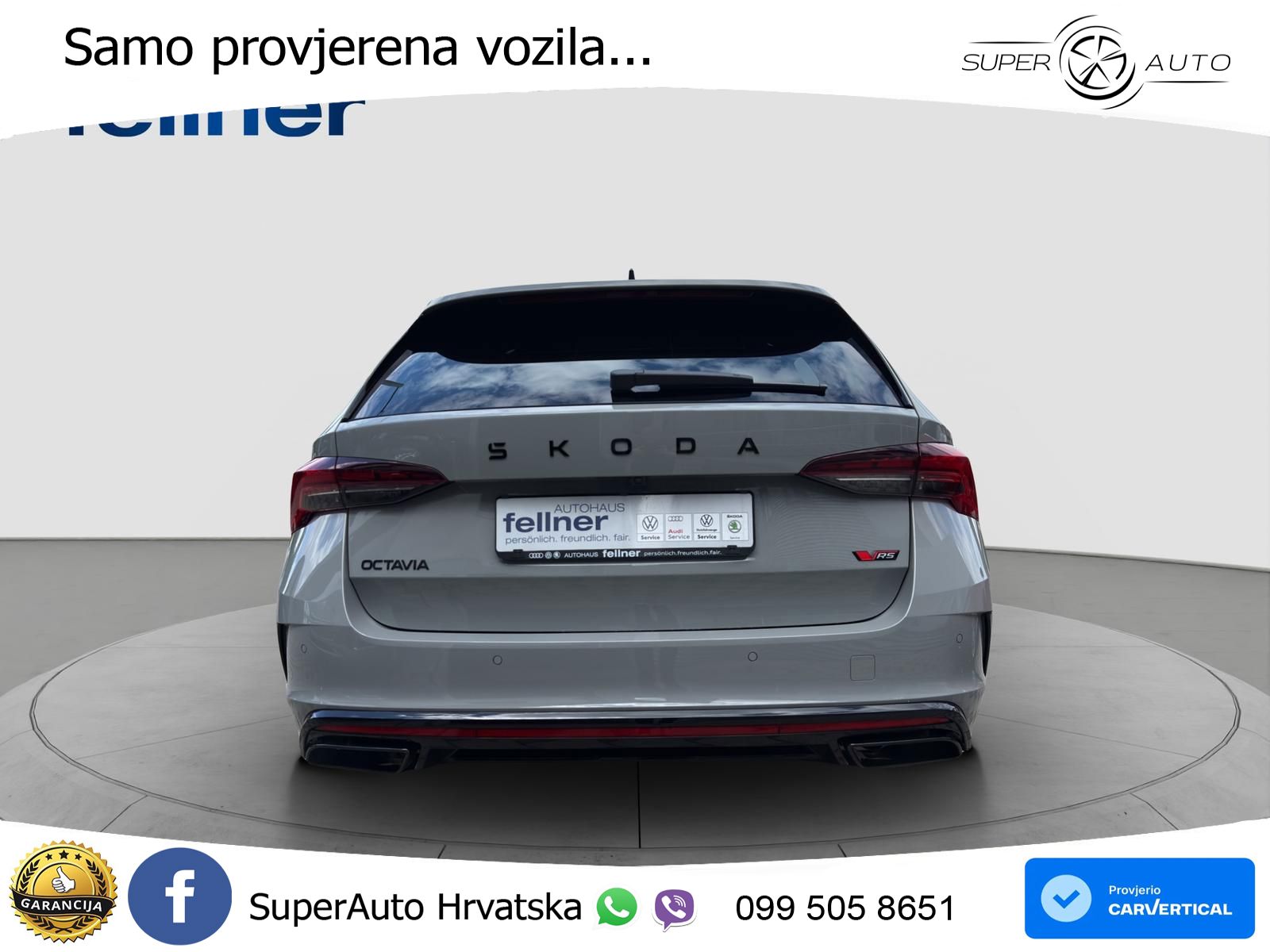 Škoda Octavia Combi RS 2.0 TSI (265 KS) DSG LED+GR SJED+ACC