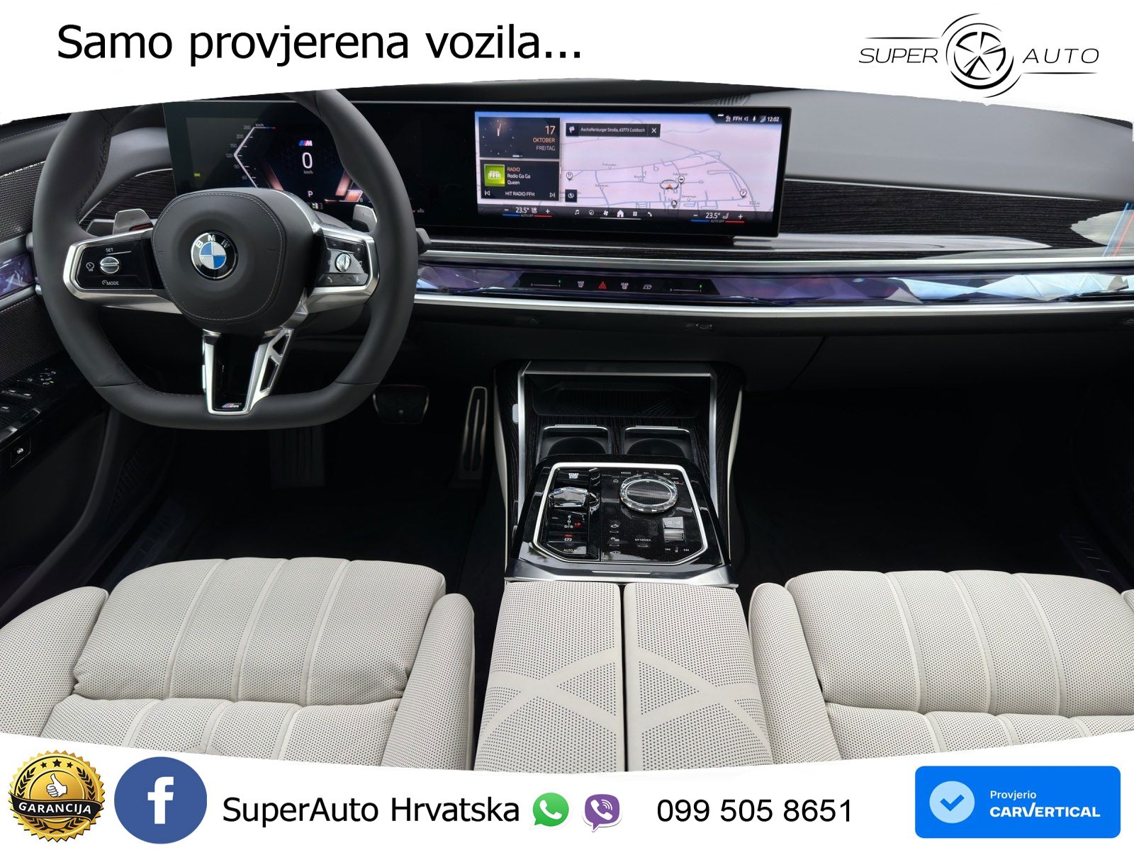 BMW 740d (299 KS) xDrive Steptronic M Sport ZRAČNI+ACC+GR SJED+KAM+PANO