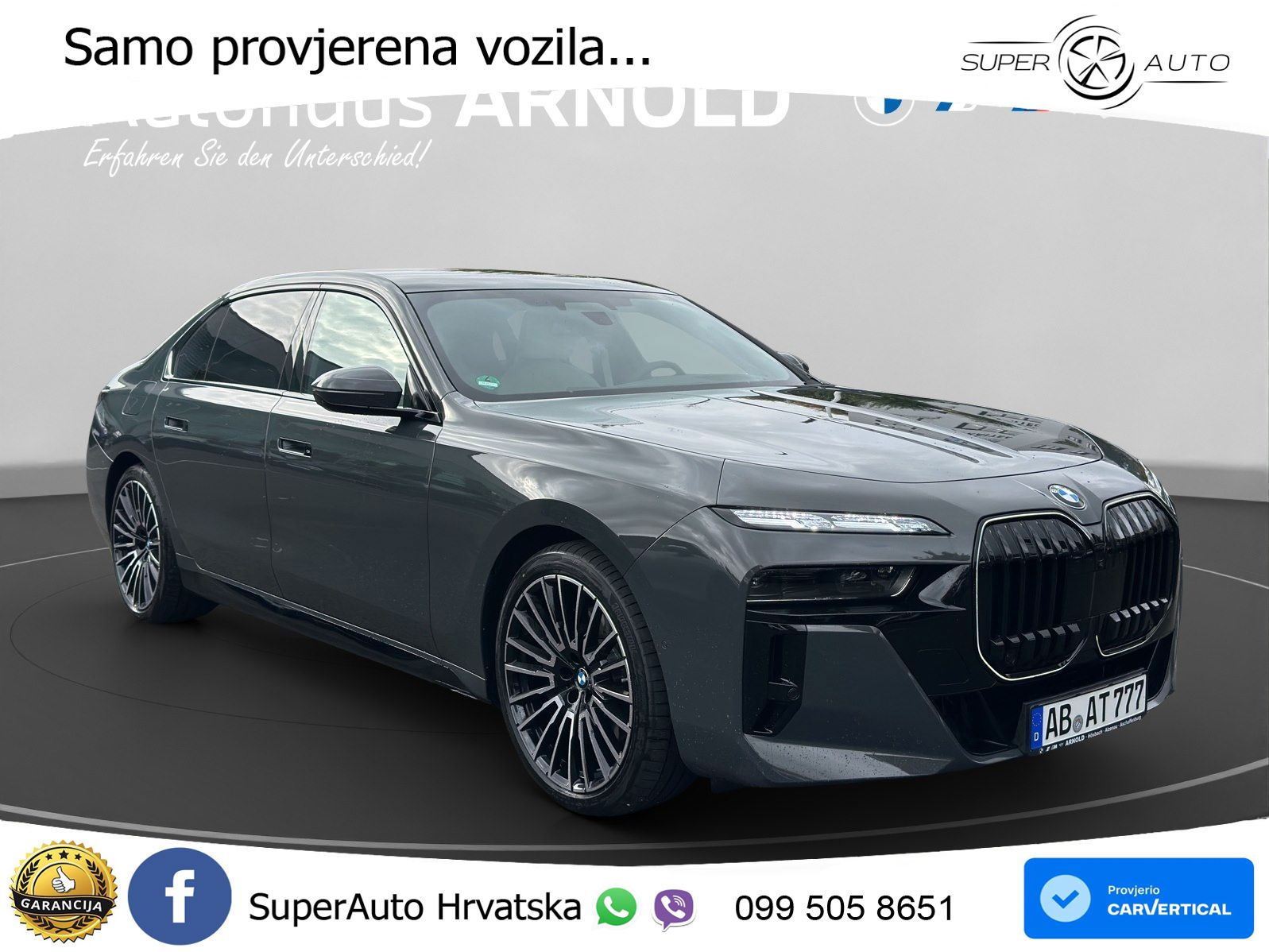 BMW 740d (299 KS) xDrive Steptronic M Sport ZRAČNI+ACC+GR SJED+KAM+PANO