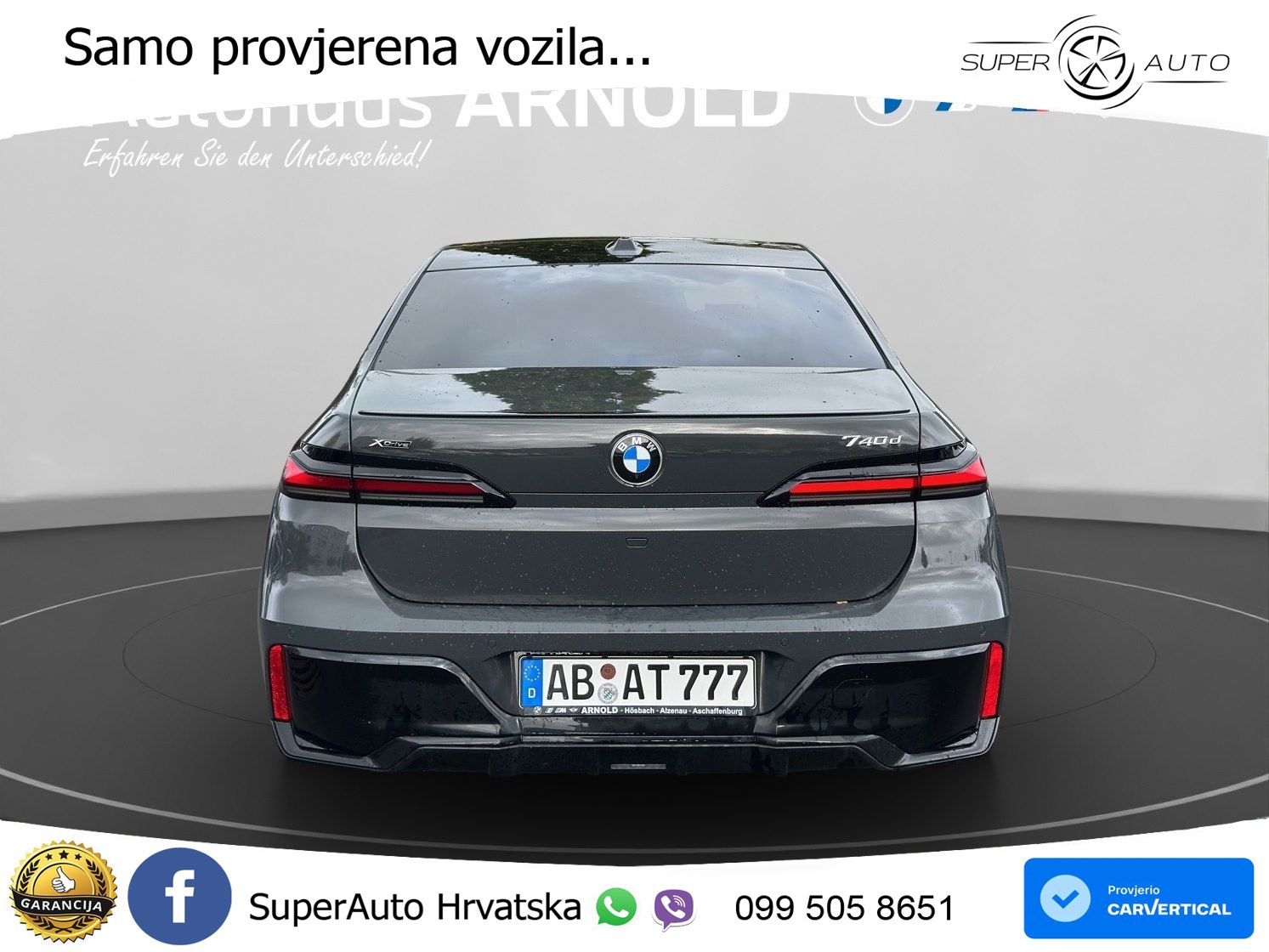 BMW 740d (299 KS) xDrive Steptronic M Sport ZRAČNI+ACC+GR SJED+KAM+PANO