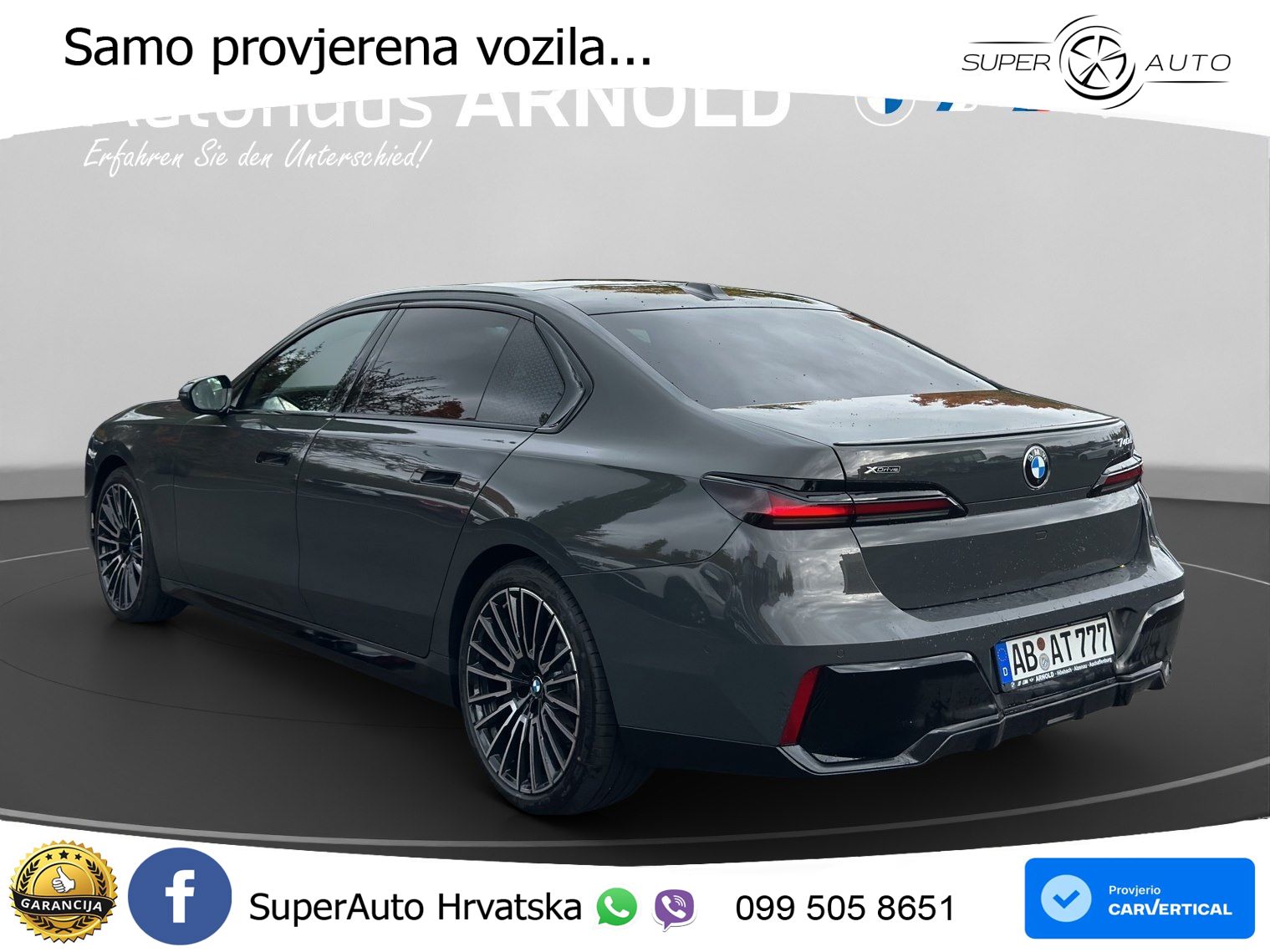 BMW 740d (299 KS) xDrive Steptronic M Sport ZRAČNI+ACC+GR SJED+KAM+PANO