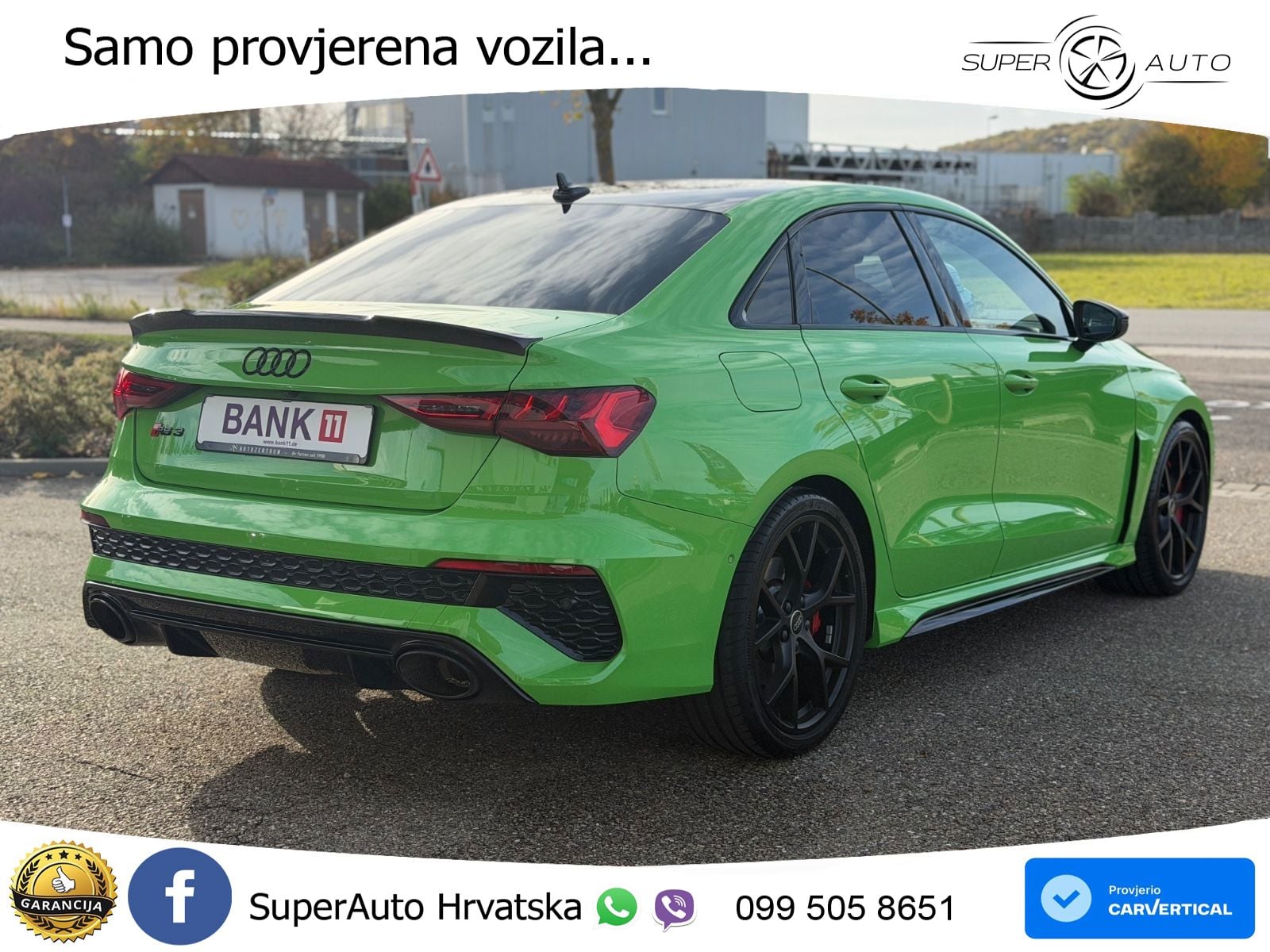 Audi RS3 Sedan 2.5 TFSI (400 KS) quattro S tronic LED+GR SJED+ACC