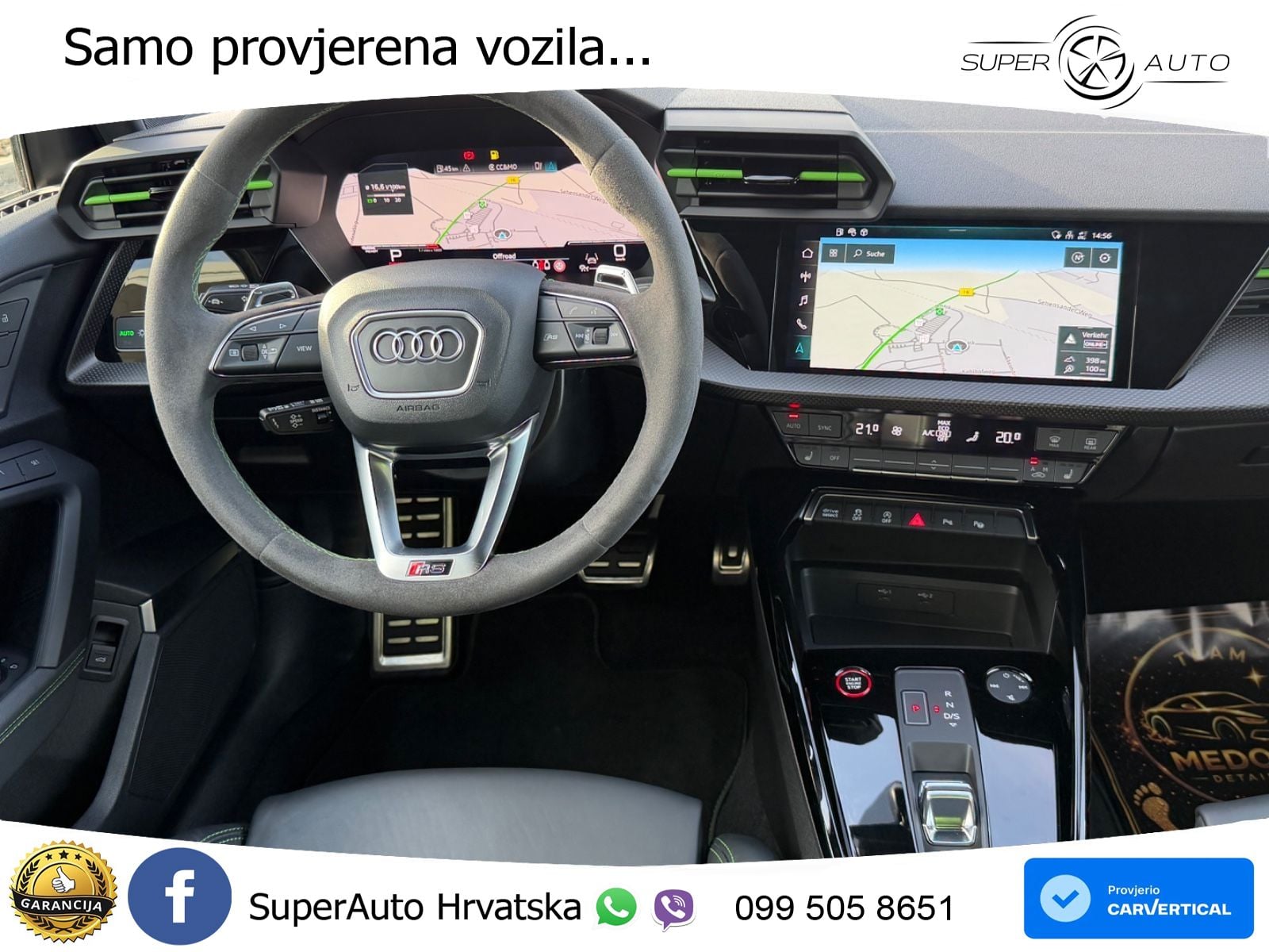 Audi RS3 Sedan 2.5 TFSI (400 KS) quattro S tronic LED+GR SJED+ACC