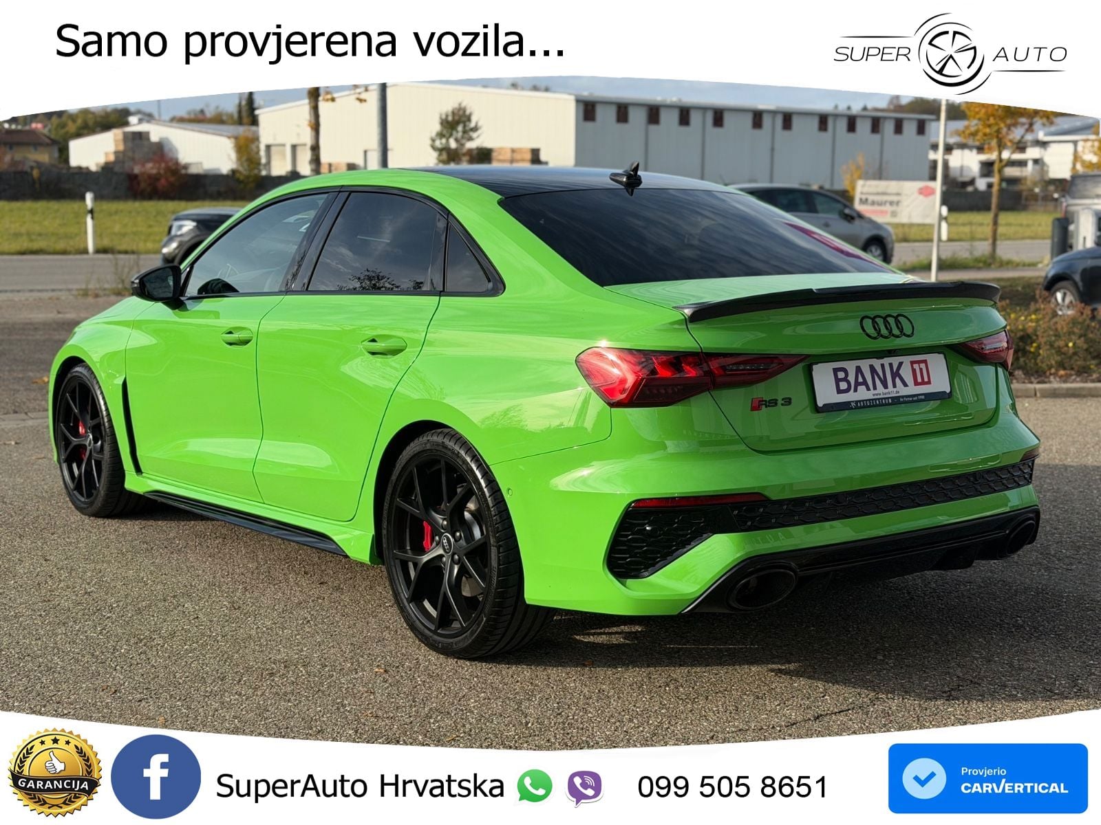 Audi RS3 Sedan 2.5 TFSI (400 KS) quattro S tronic LED+GR SJED+ACC
