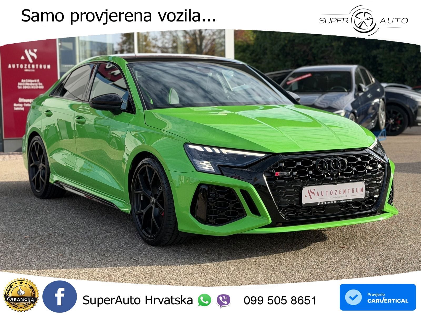 Audi RS3 Sedan 2.5 TFSI (400 KS) quattro S tronic LED+GR SJED+ACC