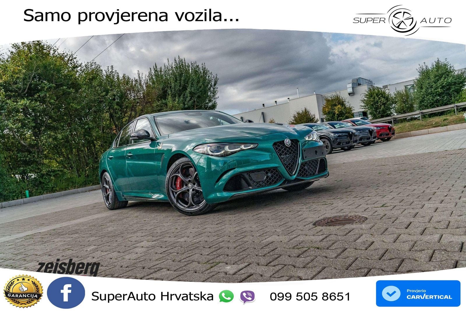 Alfa Romeo Giulia Quadrifoglio 2.9 V6 Bi-Turbo (520 KS) Automatic LED+ACC