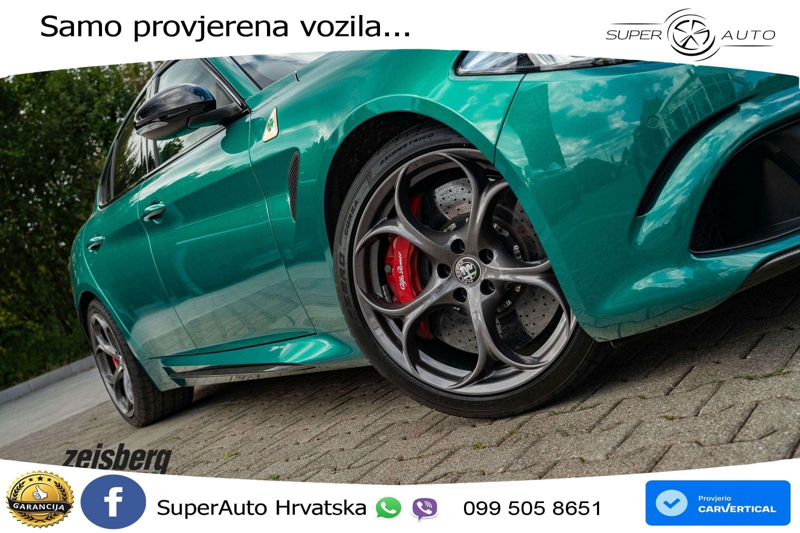 Alfa Romeo Giulia Quadrifoglio 2.9 V6 Bi-Turbo (520 KS) Automatic LED+ACC