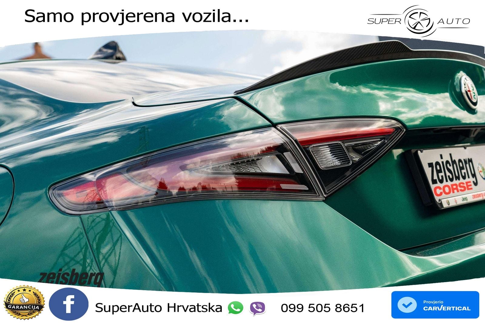 Alfa Romeo Giulia Quadrifoglio 2.9 V6 Bi-Turbo (520 KS) Automatic LED+ACC