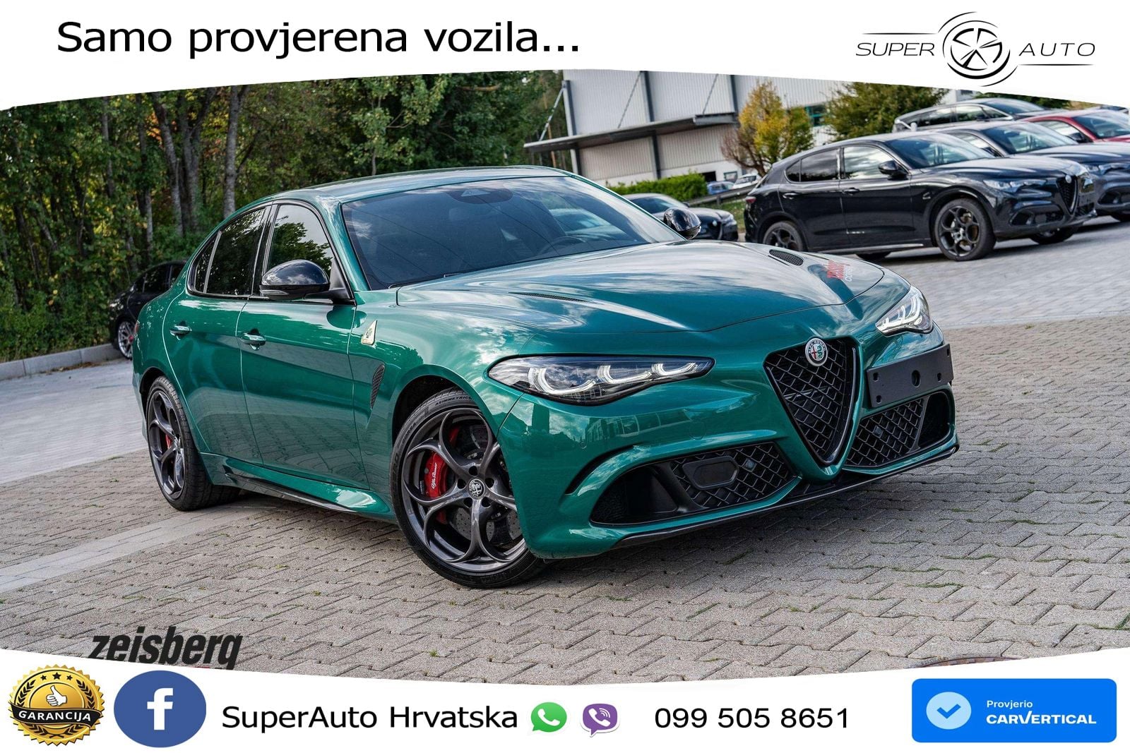 Alfa Romeo Giulia Quadrifoglio 2.9 V6 Bi-Turbo (520 KS) Automatic LED+ACC