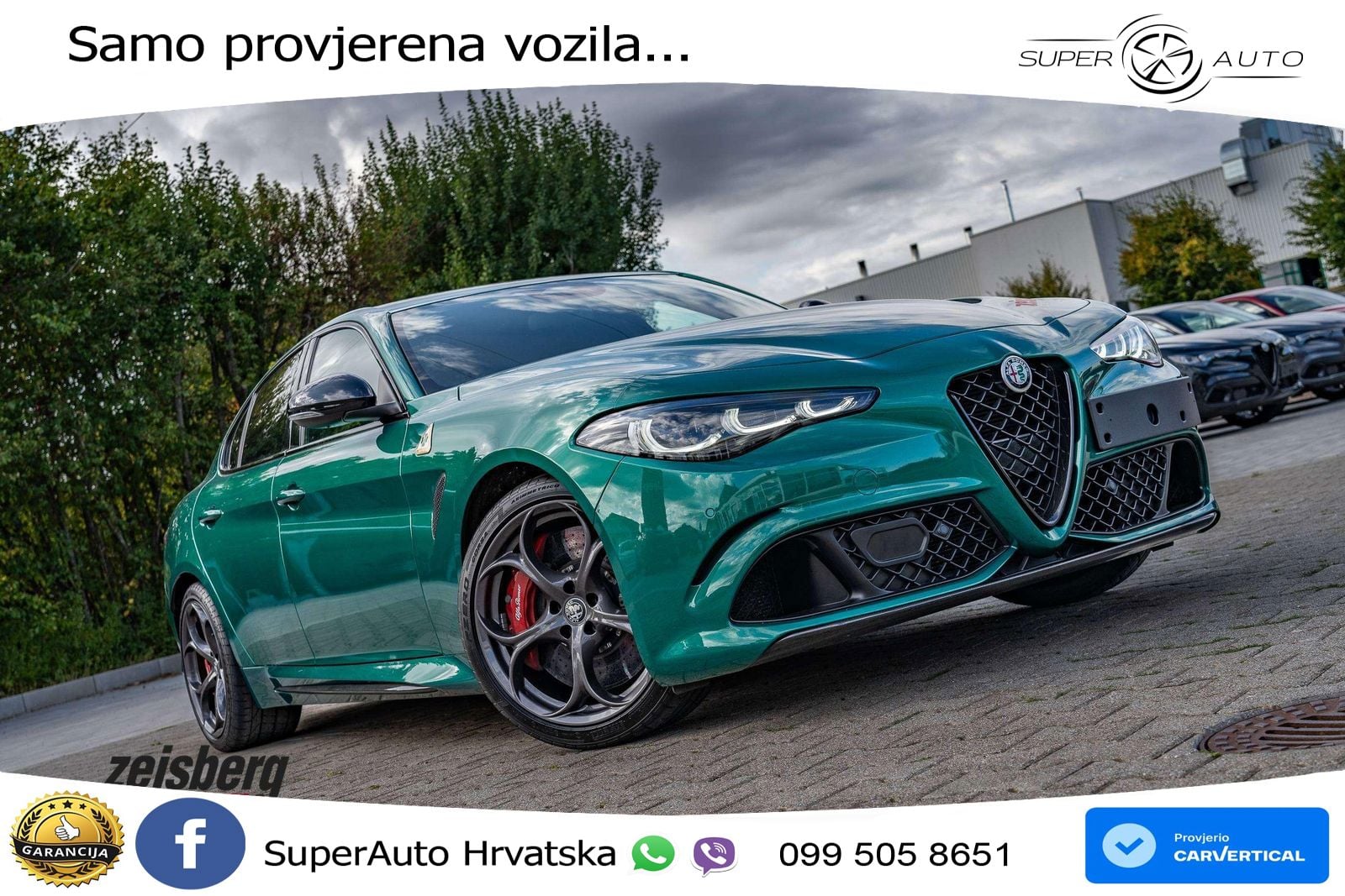 Alfa Romeo Giulia Quadrifoglio 2.9 V6 Bi-Turbo (520 KS) Automatic LED+ACC