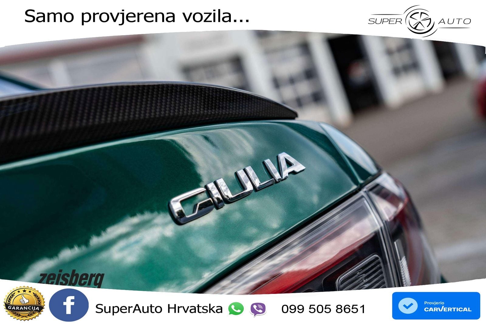Alfa Romeo Giulia Quadrifoglio 2.9 V6 Bi-Turbo (520 KS) Automatic LED+ACC
