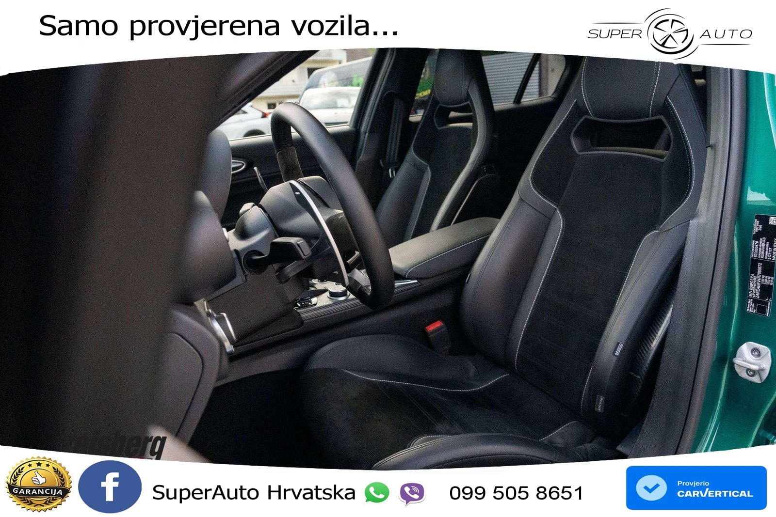 Alfa Romeo Giulia Quadrifoglio 2.9 V6 Bi-Turbo (520 KS) Automatic LED+ACC