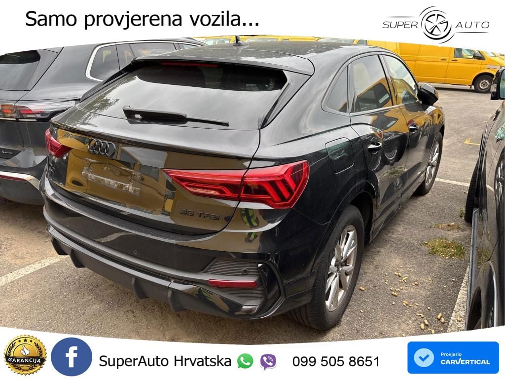 Audi Q3 Sportback 35 TFSI (150 KS) S tronic S line LED+GR SJED+ACC