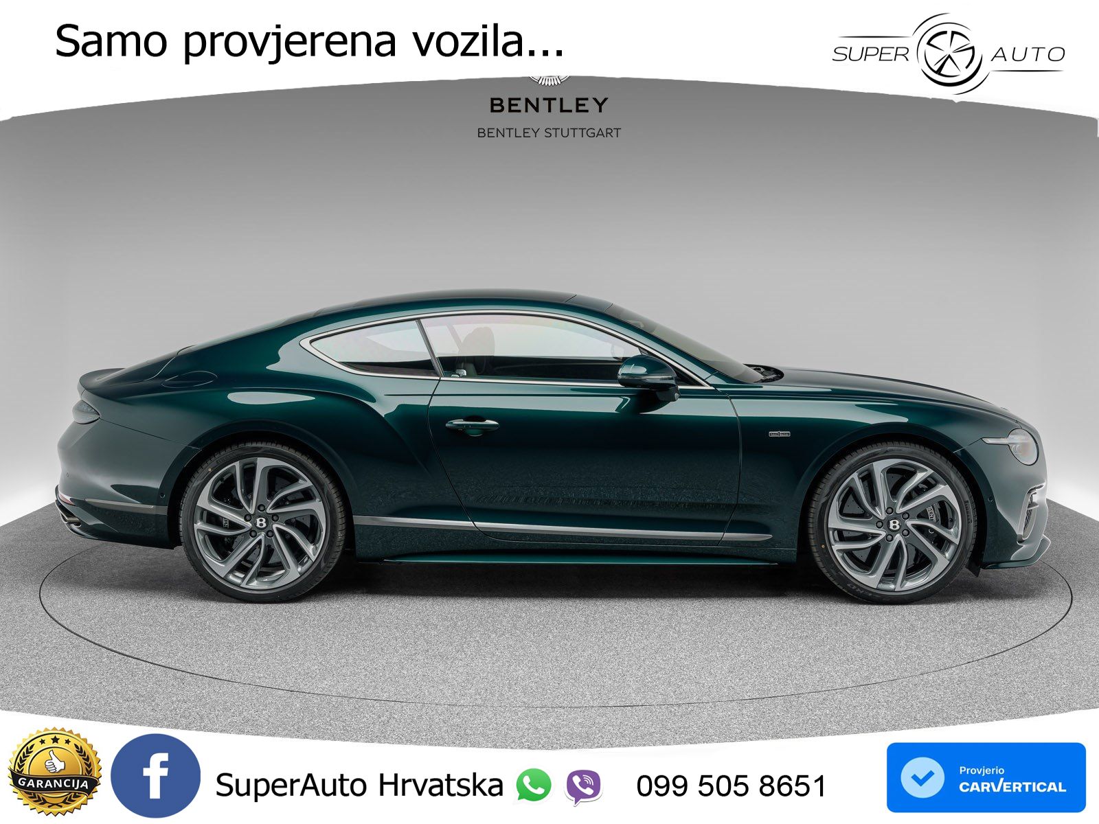 Bentley Continental GT IV 4.0 V8 TFSi (782 KS) AWD DCT LED+GR SJED+ACC