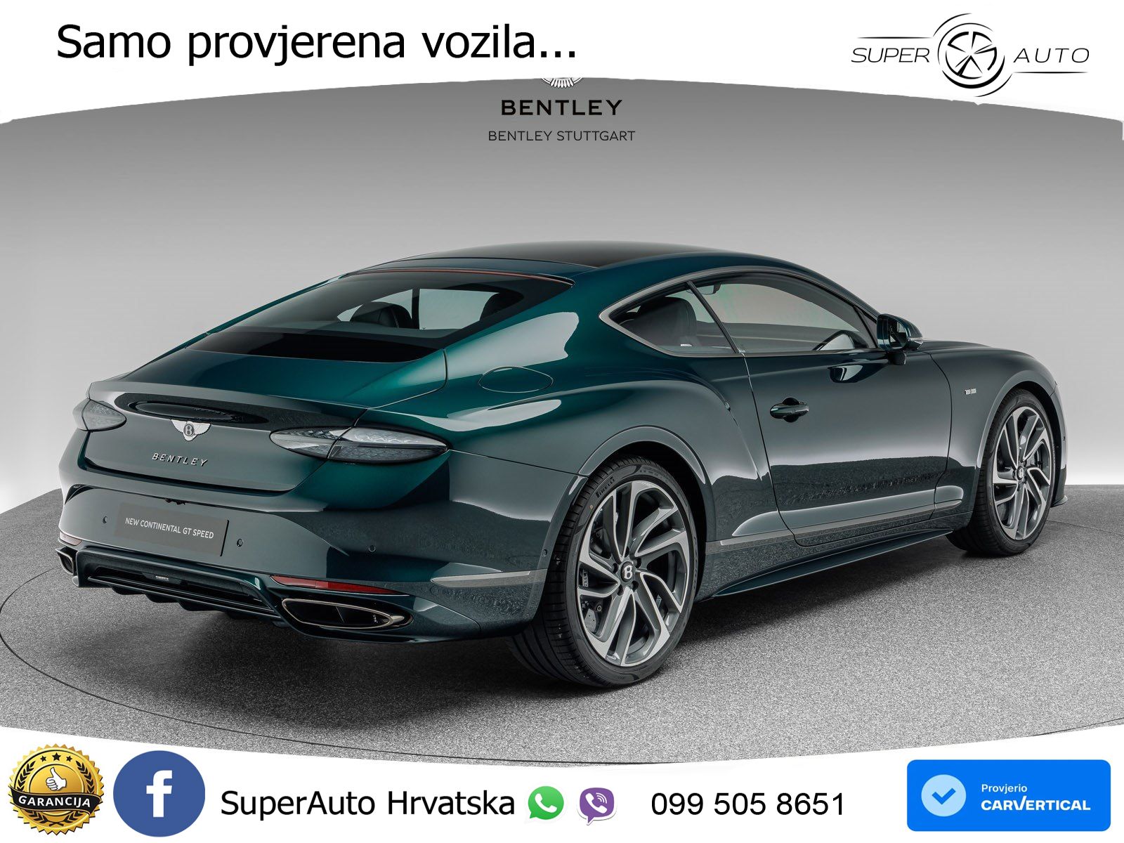 Bentley Continental GT IV 4.0 V8 TFSi (782 KS) AWD DCT LED+GR SJED+ACC
