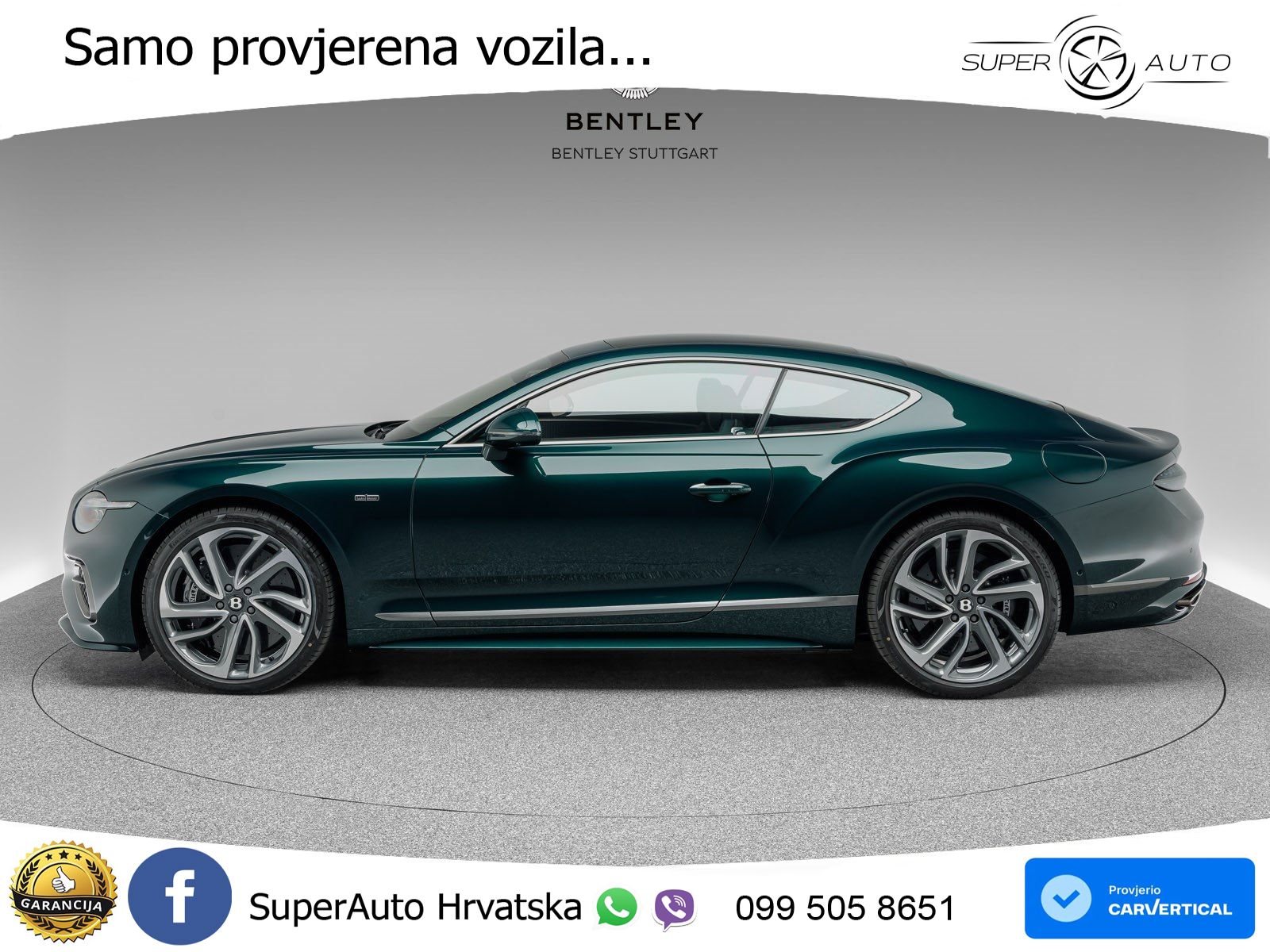 Bentley Continental GT IV 4.0 V8 TFSi (782 KS) AWD DCT LED+GR SJED+ACC