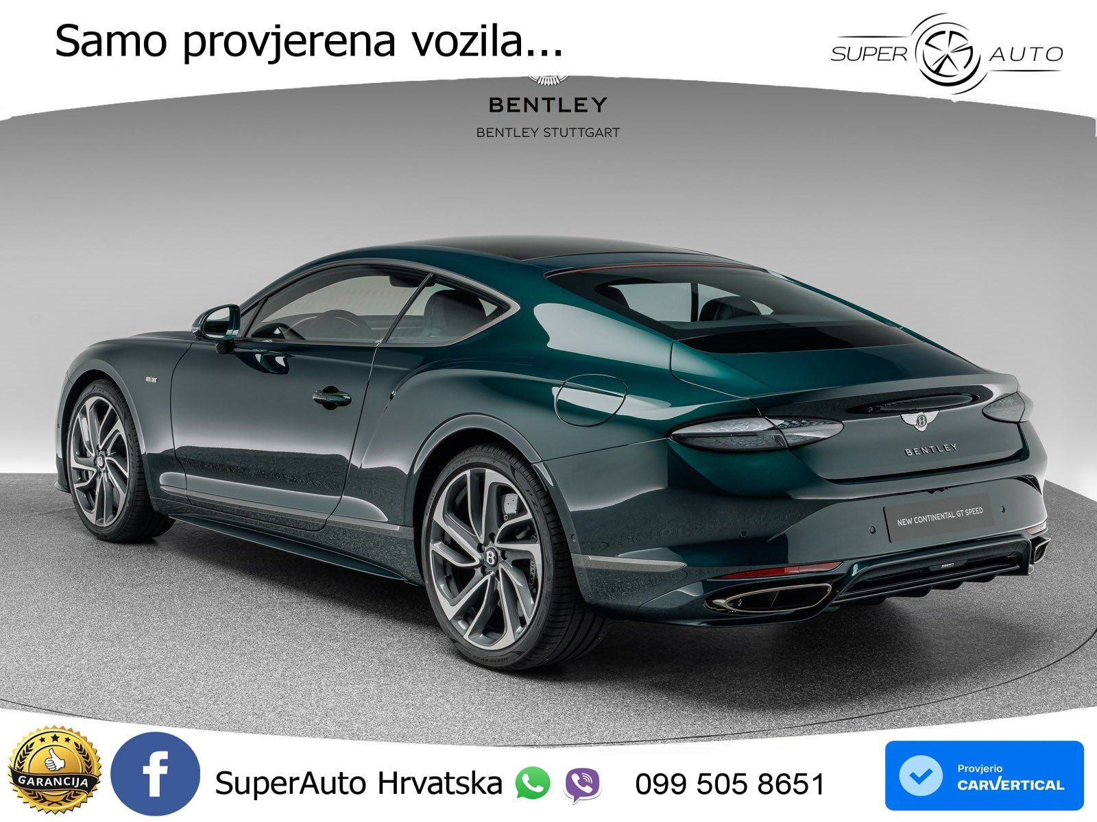 Bentley Continental GT IV 4.0 V8 TFSi (782 KS) AWD DCT LED+GR SJED+ACC