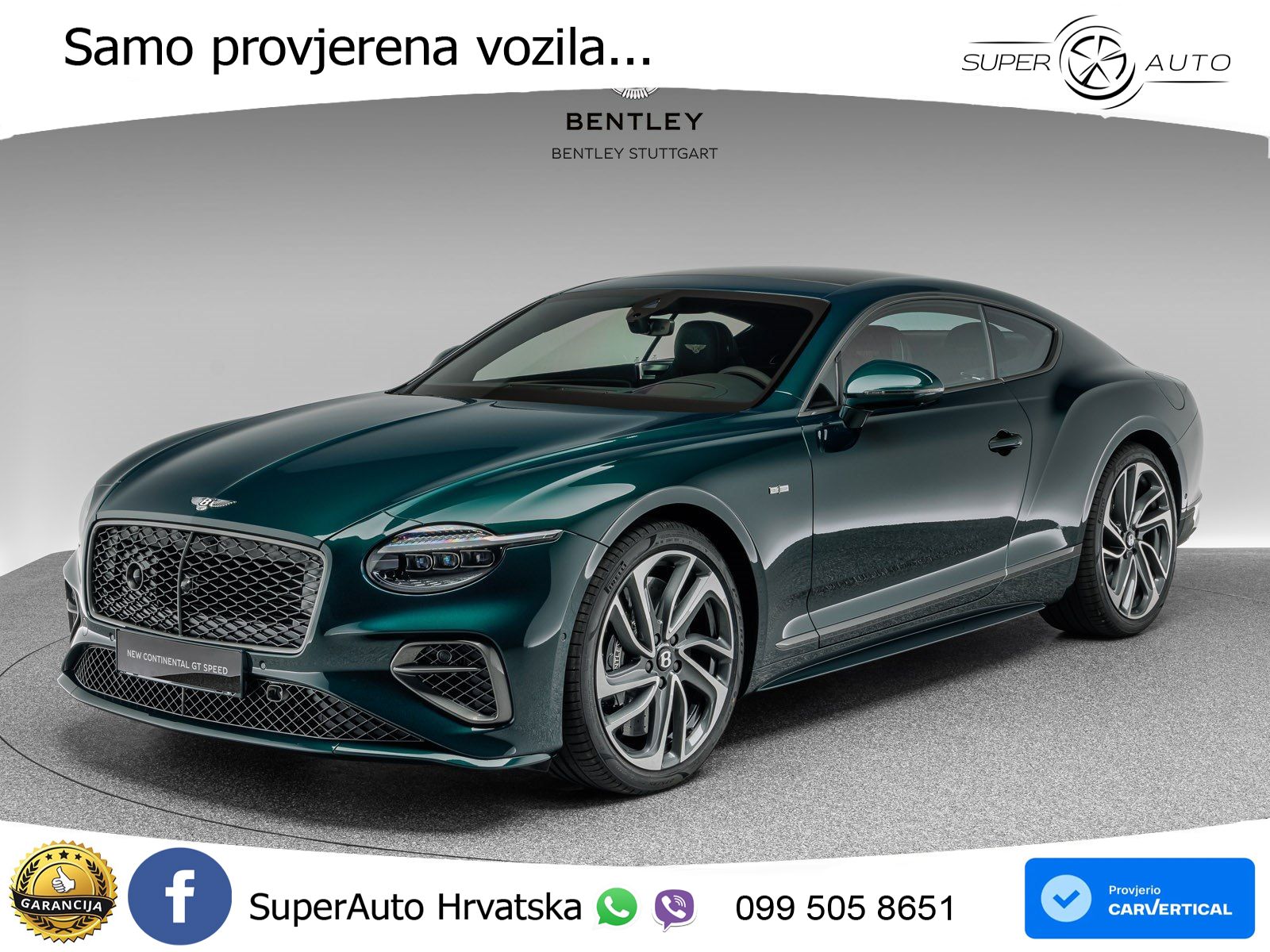 Bentley Continental GT IV 4.0 V8 TFSi (782 KS) AWD DCT LED+GR SJED+ACC
