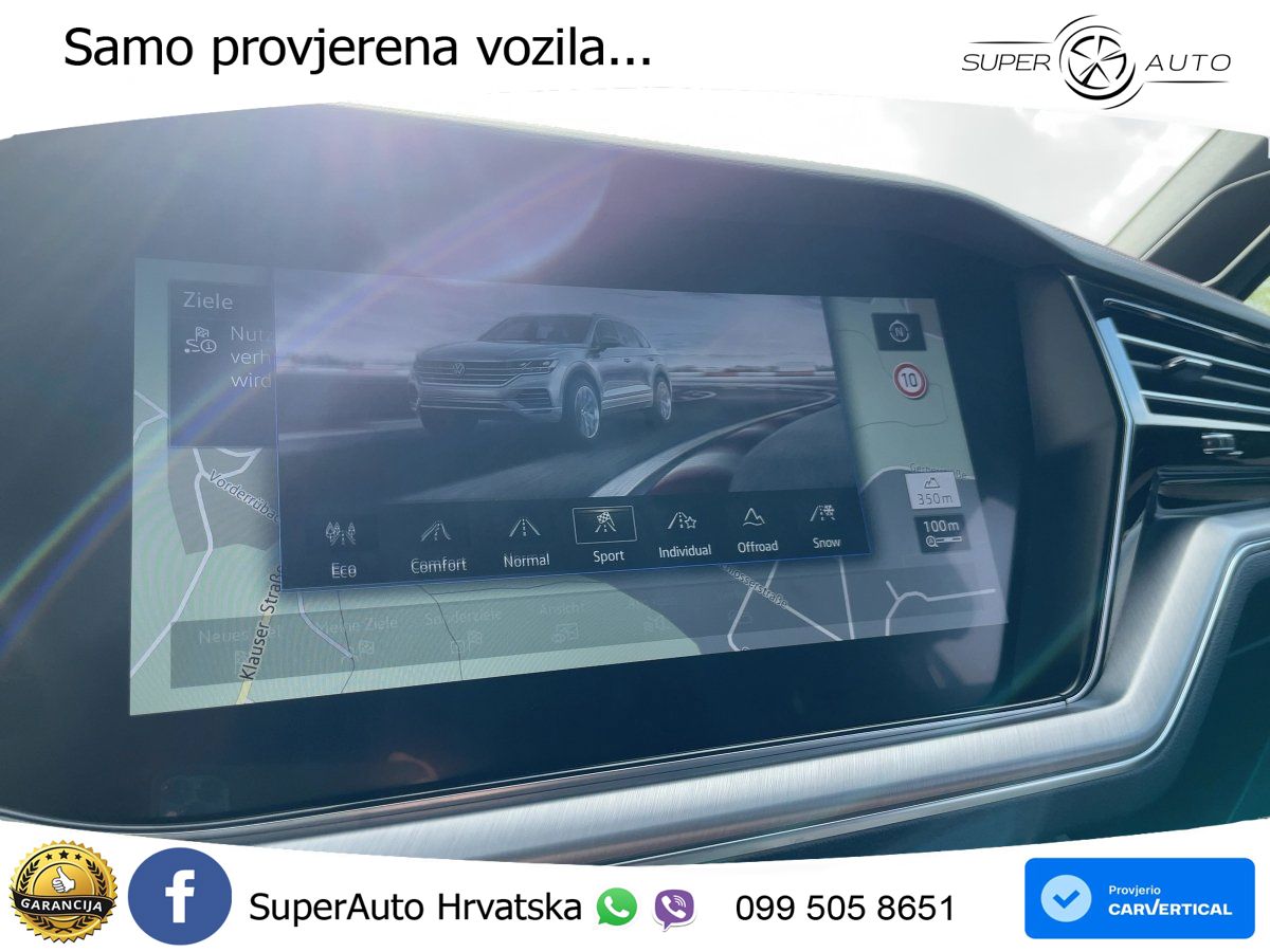 Volkswagen Touareg 3.0 V6 TDI (286 KS) 4MOTION Tiptronic ZRAČNI+ACC+GR SJED+KAM+PANO