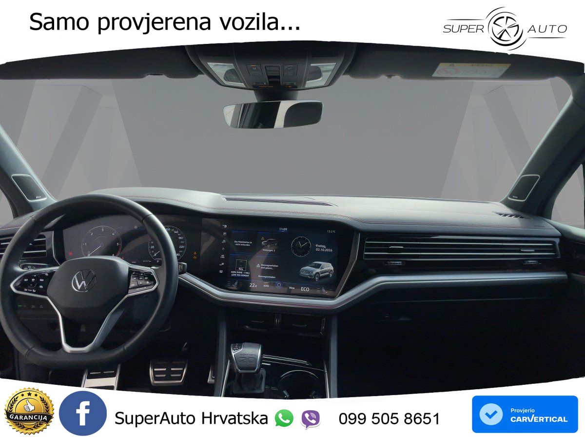 Volkswagen Touareg 3.0 V6 TDI (286 KS) 4MOTION Tiptronic ZRAČNI+ACC+GR SJED+KAM+PANO