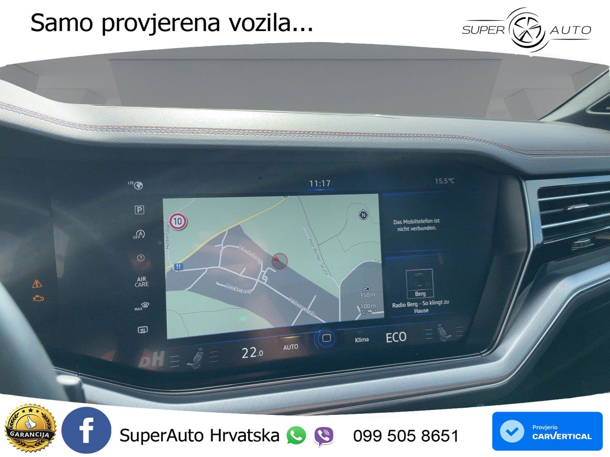 Volkswagen Touareg 3.0 V6 TDI (286 KS) 4MOTION Tiptronic ZRAČNI+ACC+GR SJED+KAM+PANO
