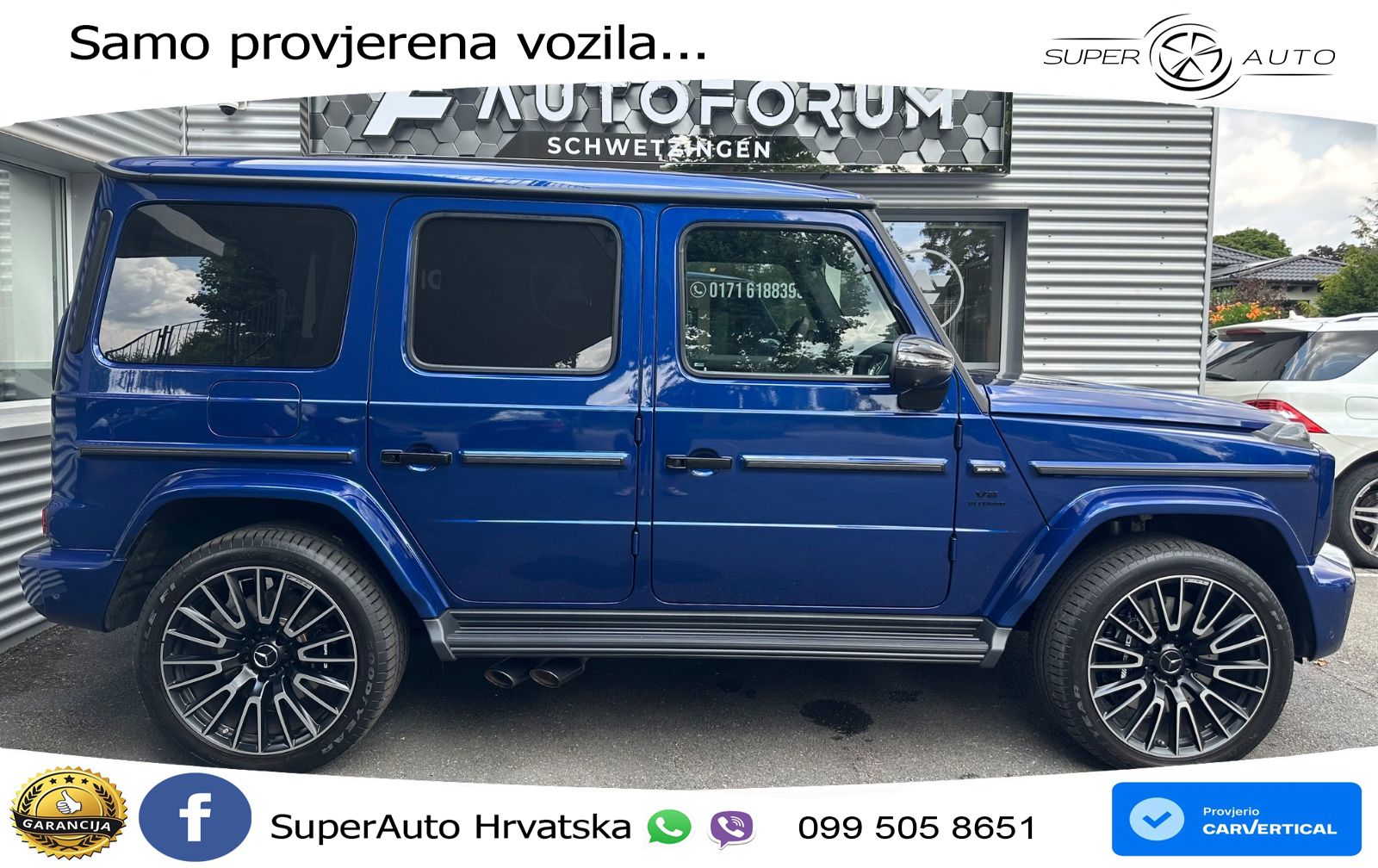 Mercedes AMG G 63 Long V8 (585 KS) 4MATIC 9G-TRONIC AMG SPEEDSHIFT TCT Manufaktur ZRAČNI+ACC+4xGR SJED+KAM
