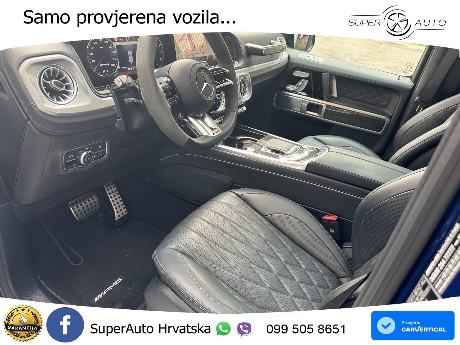 Mercedes AMG G 63 Long V8 (585 KS) 4MATIC 9G-TRONIC AMG SPEEDSHIFT TCT Manufaktur ZRAČNI+ACC+4xGR SJED+KAM