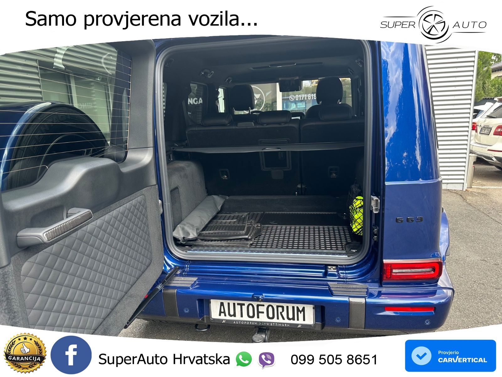 Mercedes AMG G 63 Long V8 (585 KS) 4MATIC 9G-TRONIC AMG SPEEDSHIFT TCT Manufaktur ZRAČNI+ACC+4xGR SJED+KAM