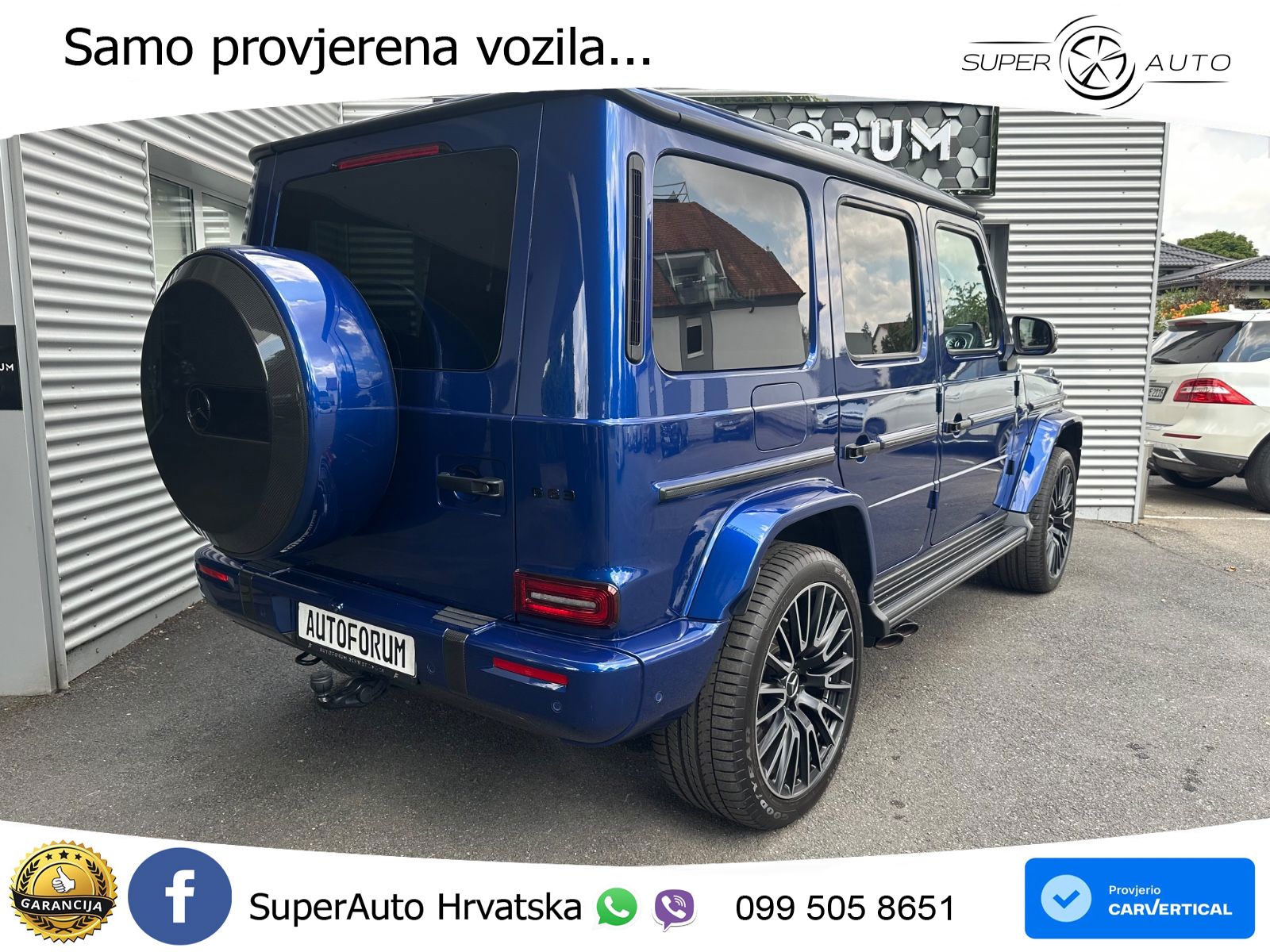 Mercedes AMG G 63 Long V8 (585 KS) 4MATIC 9G-TRONIC AMG SPEEDSHIFT TCT Manufaktur ZRAČNI+ACC+4xGR SJED+KAM