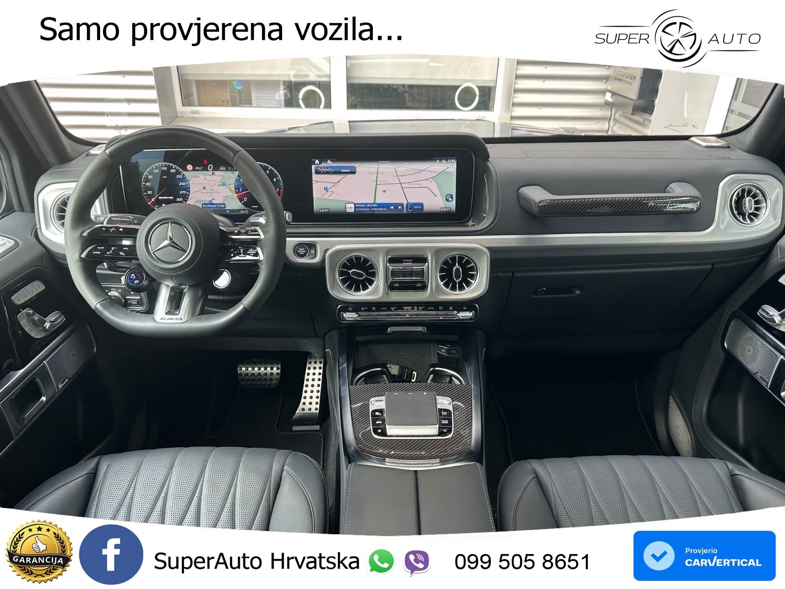 Mercedes AMG G 63 Long V8 (585 KS) 4MATIC 9G-TRONIC AMG SPEEDSHIFT TCT Manufaktur ZRAČNI+ACC+4xGR SJED+KAM