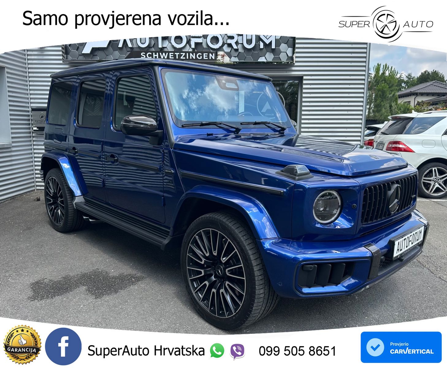 Mercedes AMG G 63 Long V8 (585 KS) 4MATIC 9G-TRONIC AMG SPEEDSHIFT TCT Manufaktur ZRAČNI+ACC+4xGR SJED+KAM