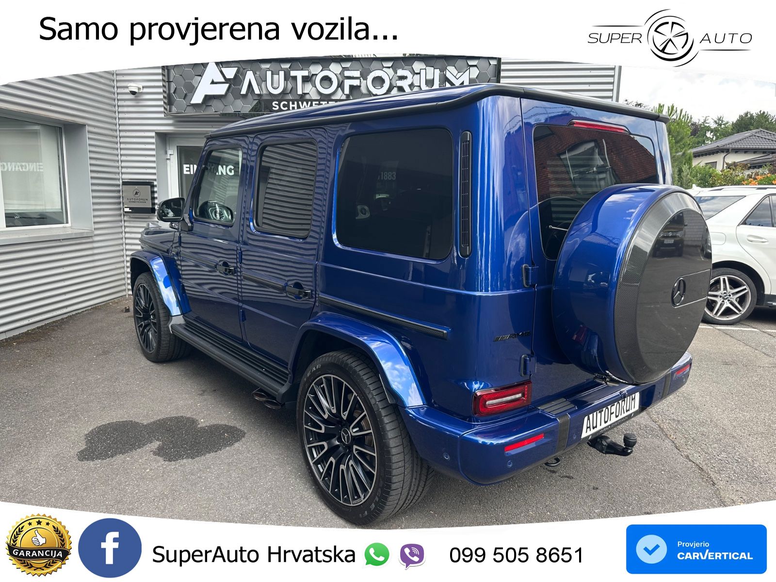 Mercedes AMG G 63 Long V8 (585 KS) 4MATIC 9G-TRONIC AMG SPEEDSHIFT TCT Manufaktur ZRAČNI+ACC+4xGR SJED+KAM