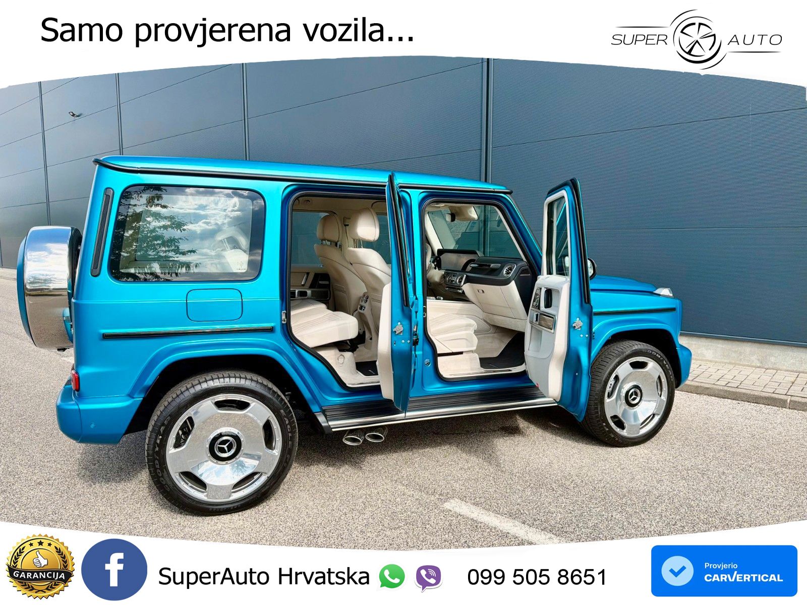 Mercedes AMG G 63 Long V8 (585 KS) 4MATIC 9G-TRONIC AMG SPEEDSHIFT TCT LED+GR SJED+ACC
