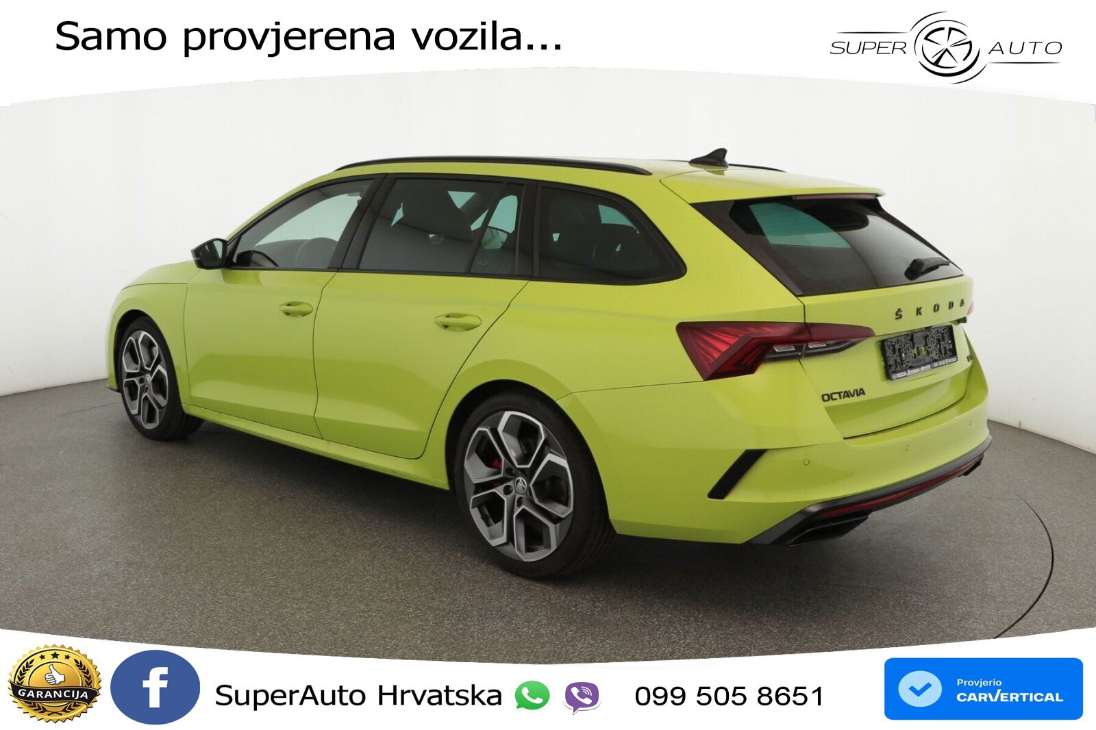Škoda Octavia Combi RS 2.0 TSI (245 KS) DSG LED+GR SJED+ACC