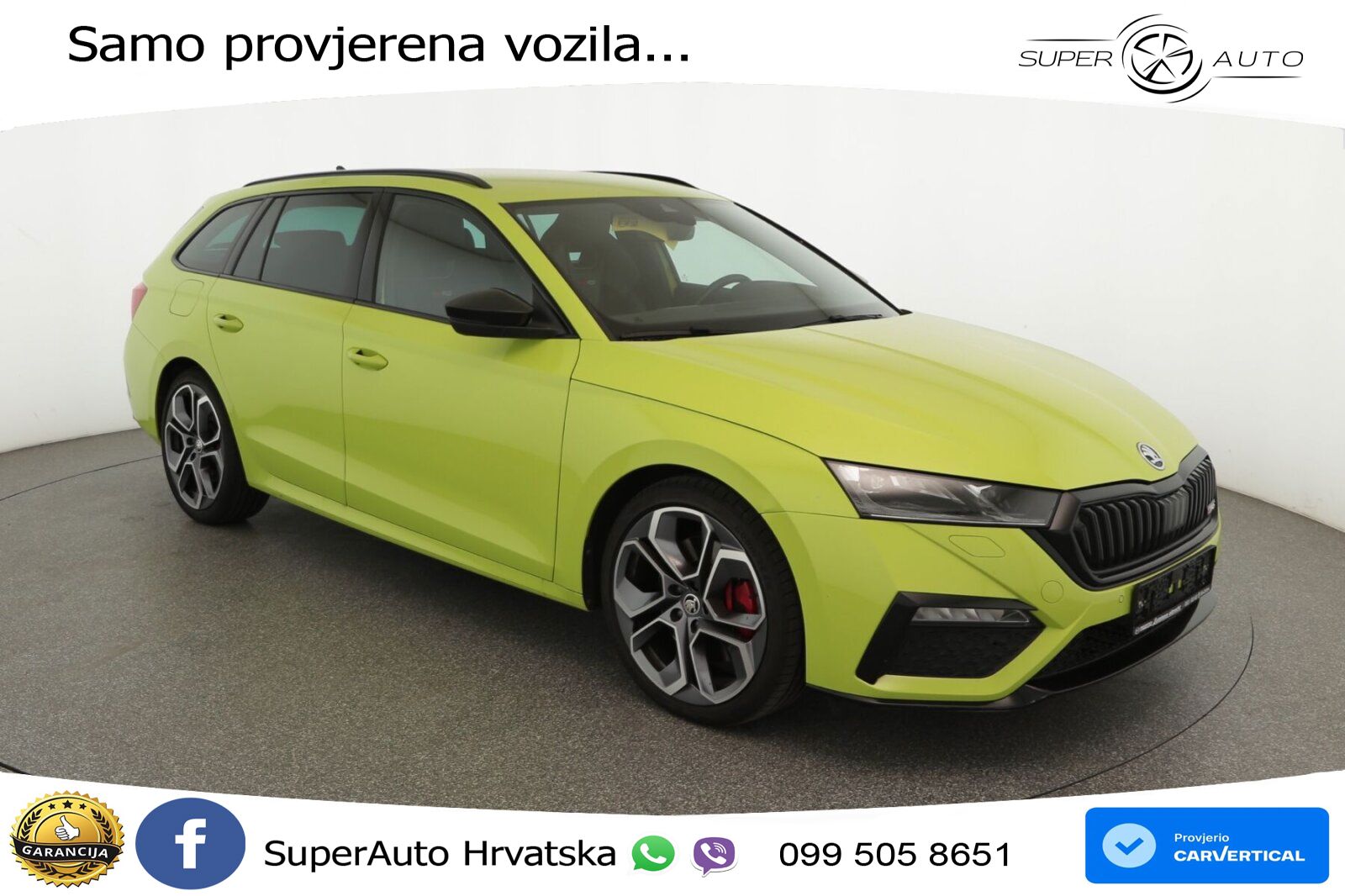 Škoda Octavia Combi RS 2.0 TSI (245 KS) DSG LED+GR SJED+ACC