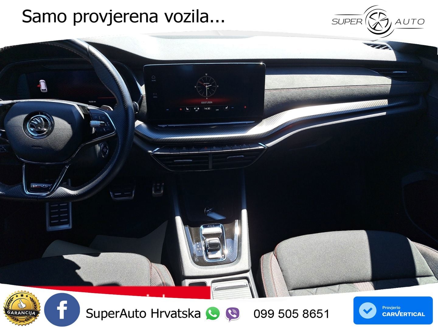 Škoda Octavia Combi RS 2.0 TDI (200 KS) 4x4 DSG LED+GR SJED+ACC