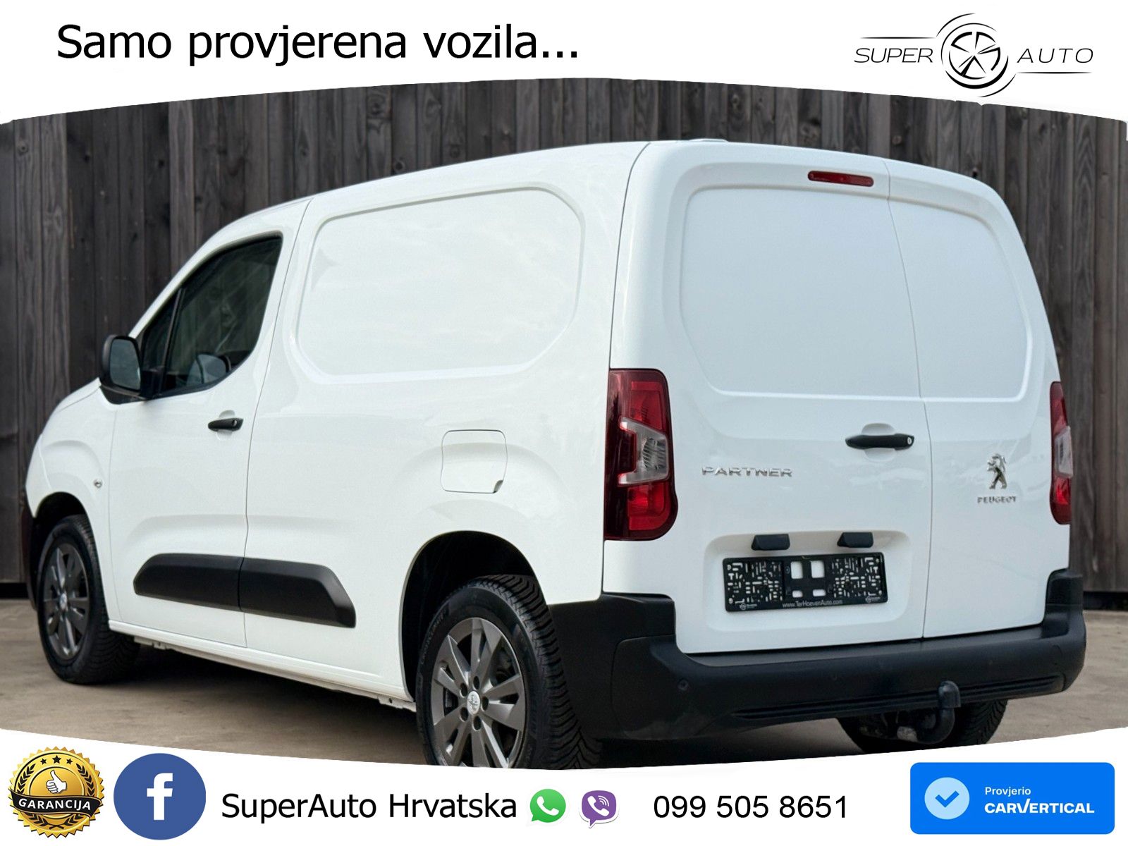 Peugeot Partner 1.5 BlueHDI Premium L1H1 AHK Tempo. 73KW 99 KS