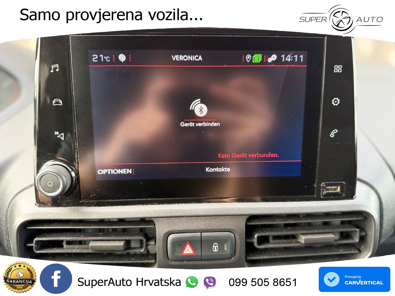 Peugeot Partner 1.5 BlueHDI Premium L1H1 AHK Tempo. 73KW 99 KS