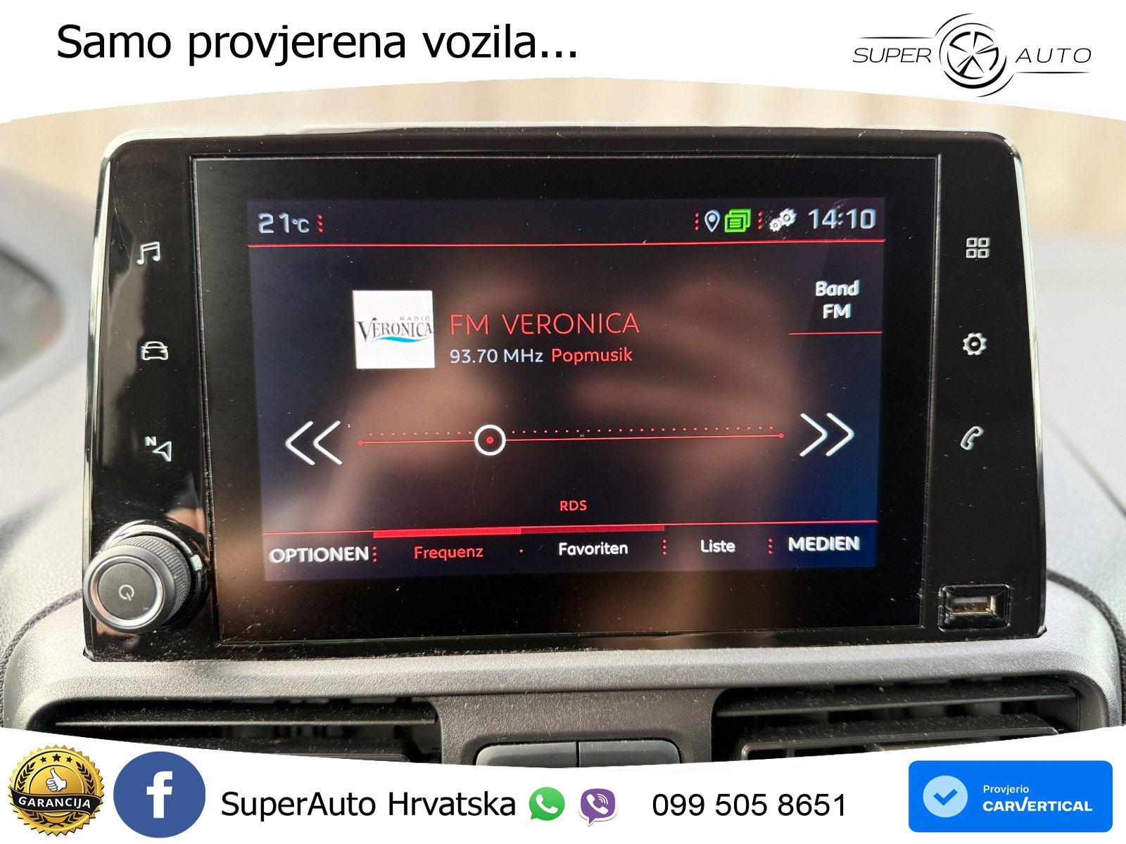 Peugeot Partner 1.5 BlueHDI Premium L1H1 AHK Tempo. 73KW 99 KS