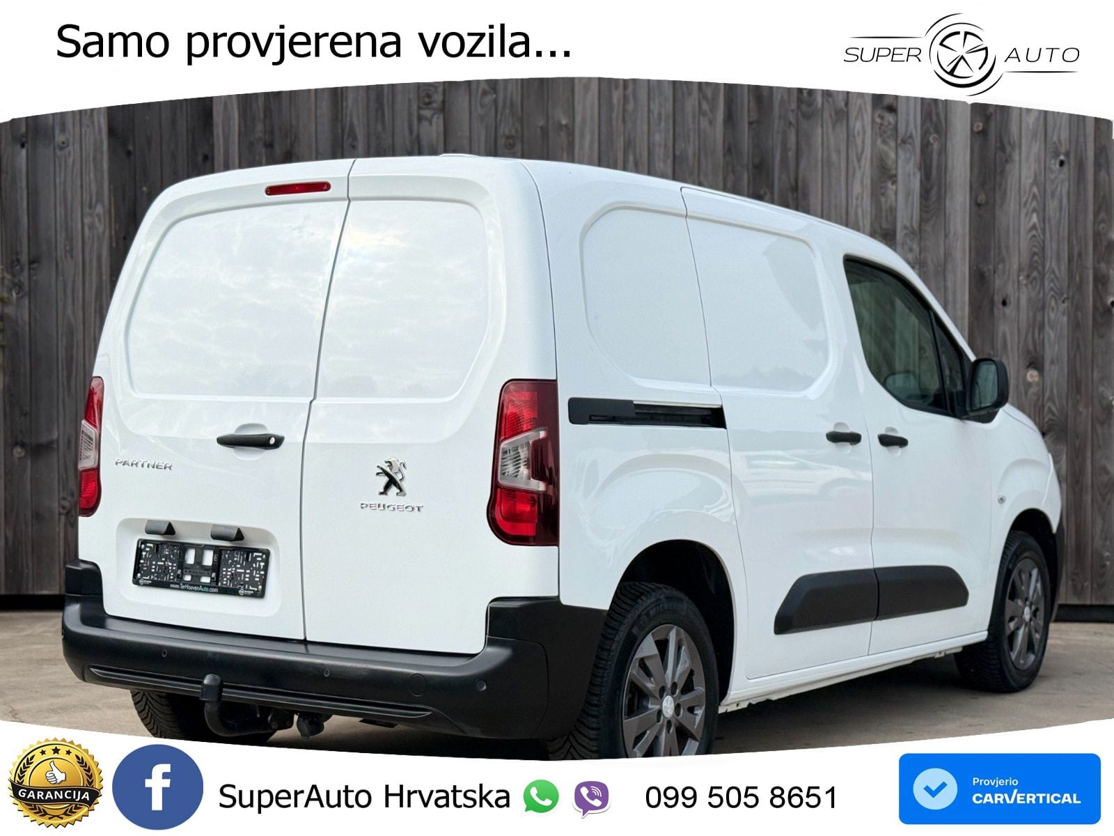 Peugeot Partner 1.5 BlueHDI Premium L1H1 AHK Tempo. 73KW 99 KS