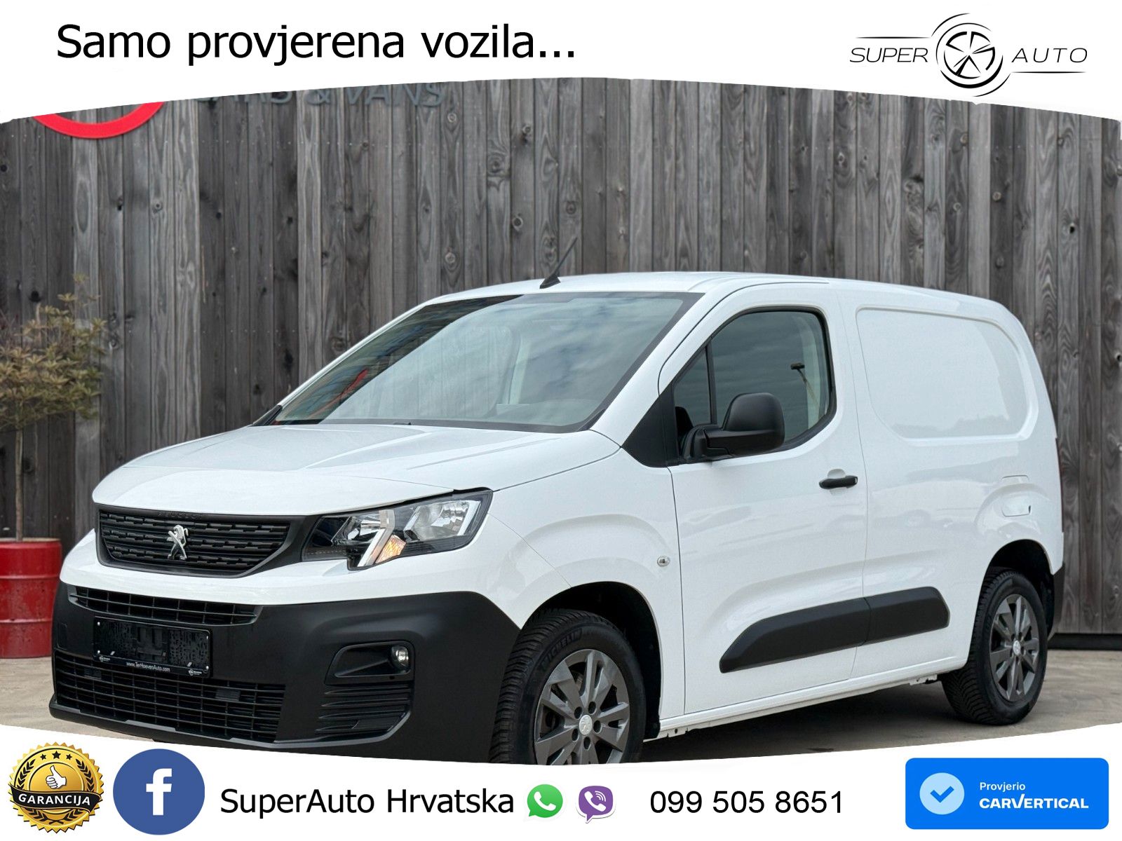 Peugeot Partner 1.5 BlueHDI Premium L1H1 AHK Tempo. 73KW 99 KS