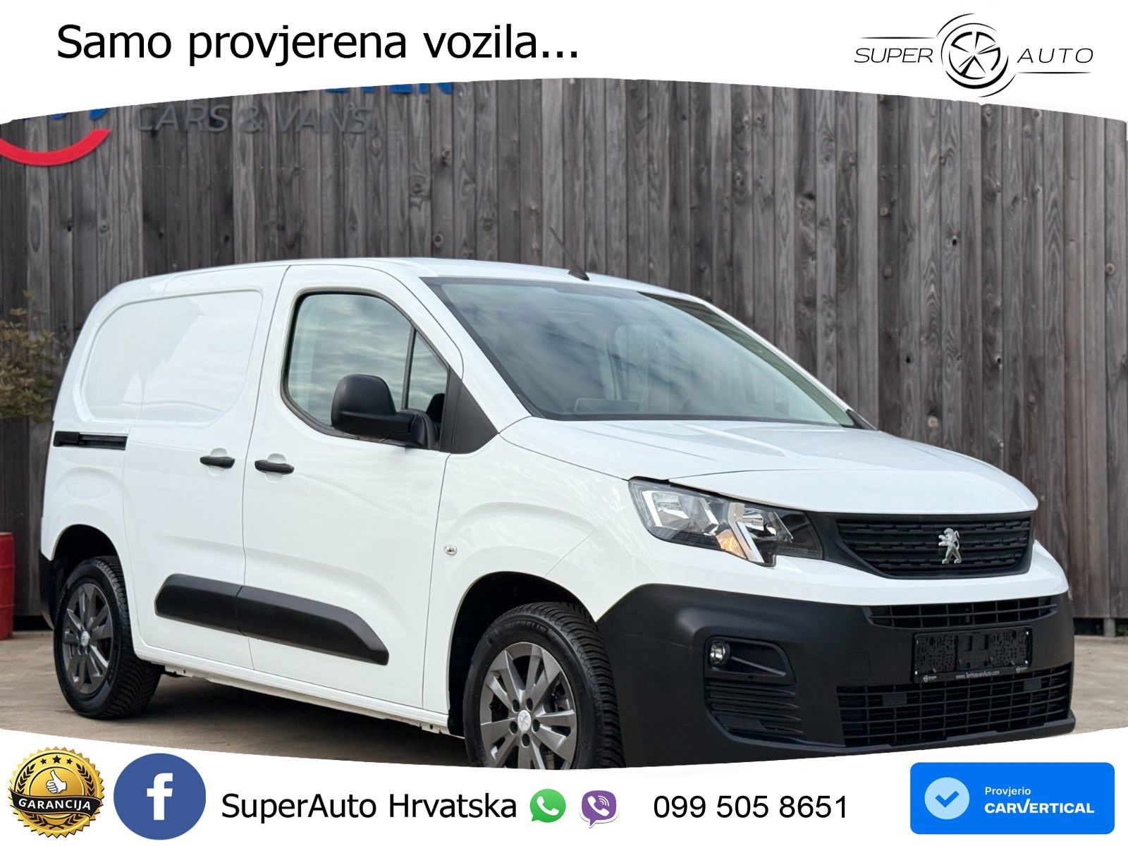 Peugeot Partner 1.5 BlueHDI Premium L1H1 AHK Tempo. 73KW 99 KS